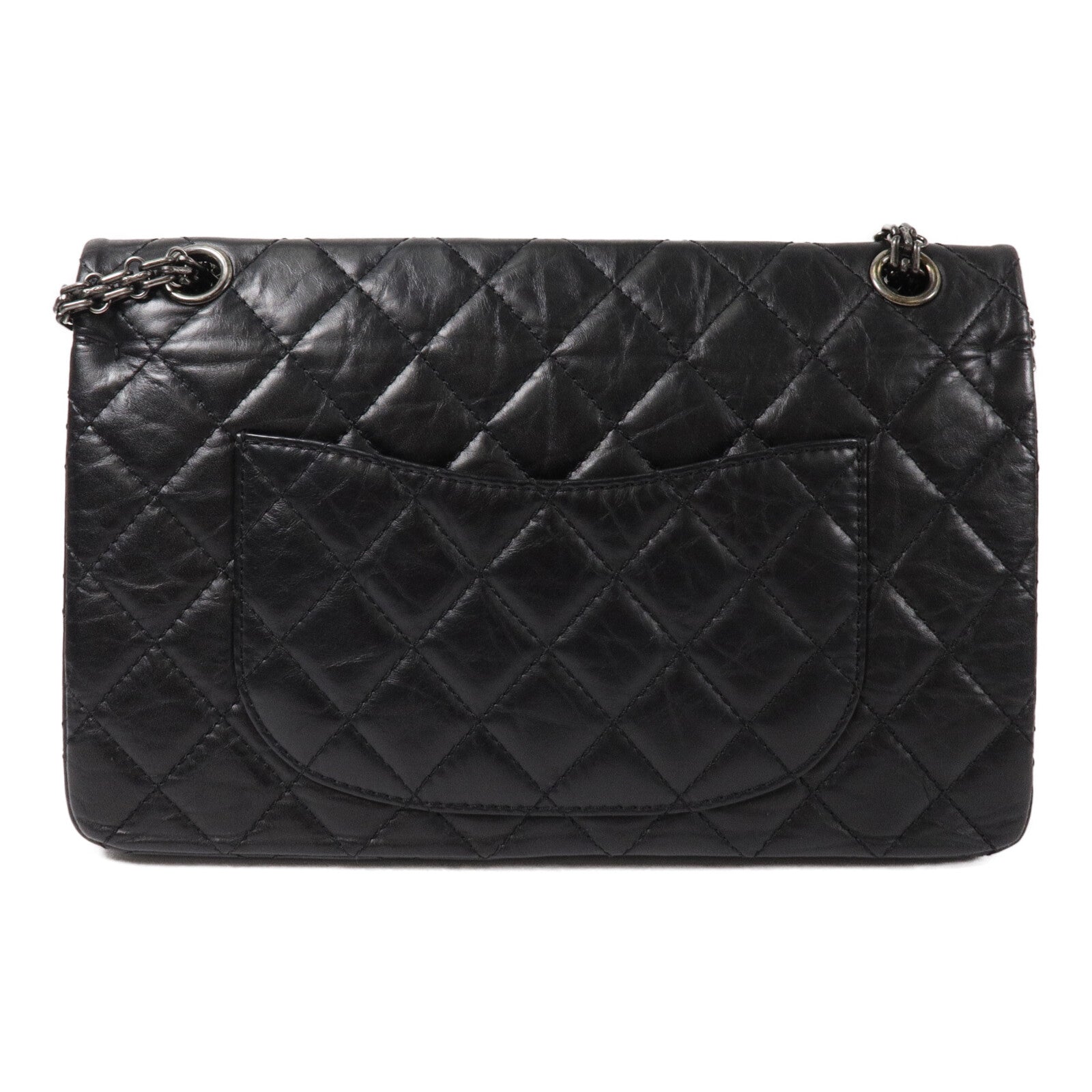 CHANEL 牛皮皮革2.55 Medium鏈帶肩背袋