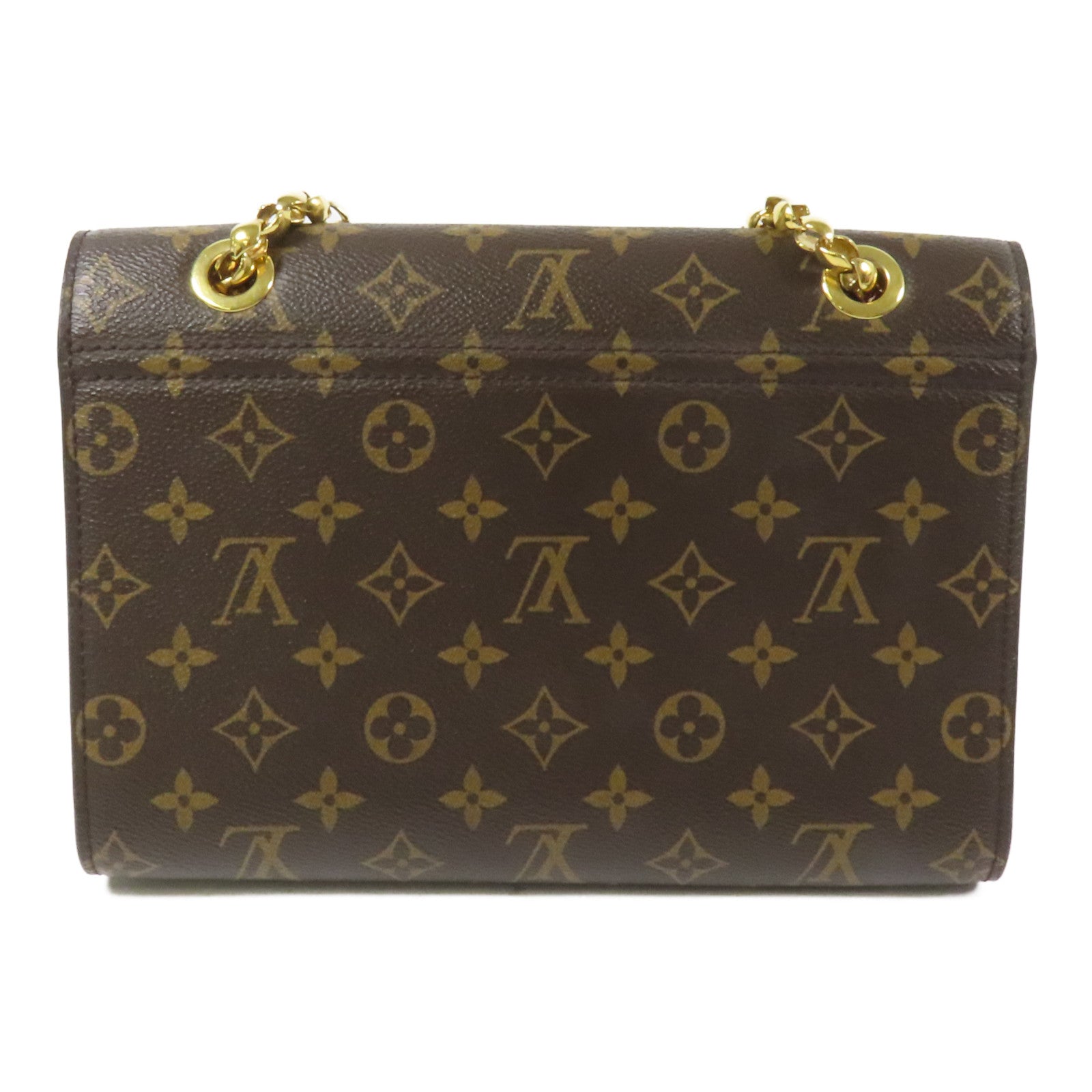 LOUIS VUITTON Monogram Victoire金扣鏈帶肩背袋