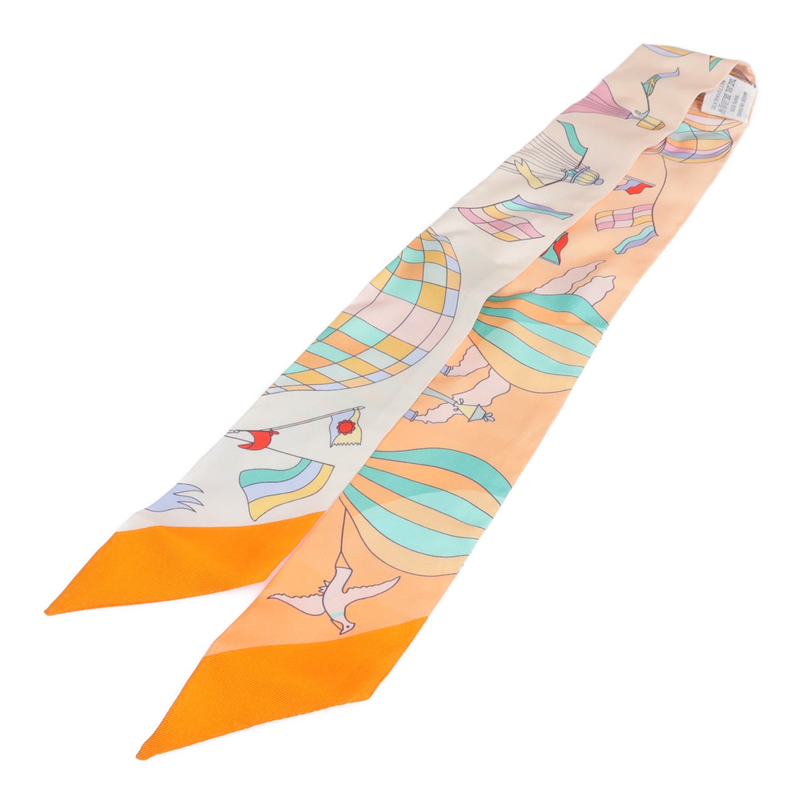 HERMES 絲質Twilly絲巾