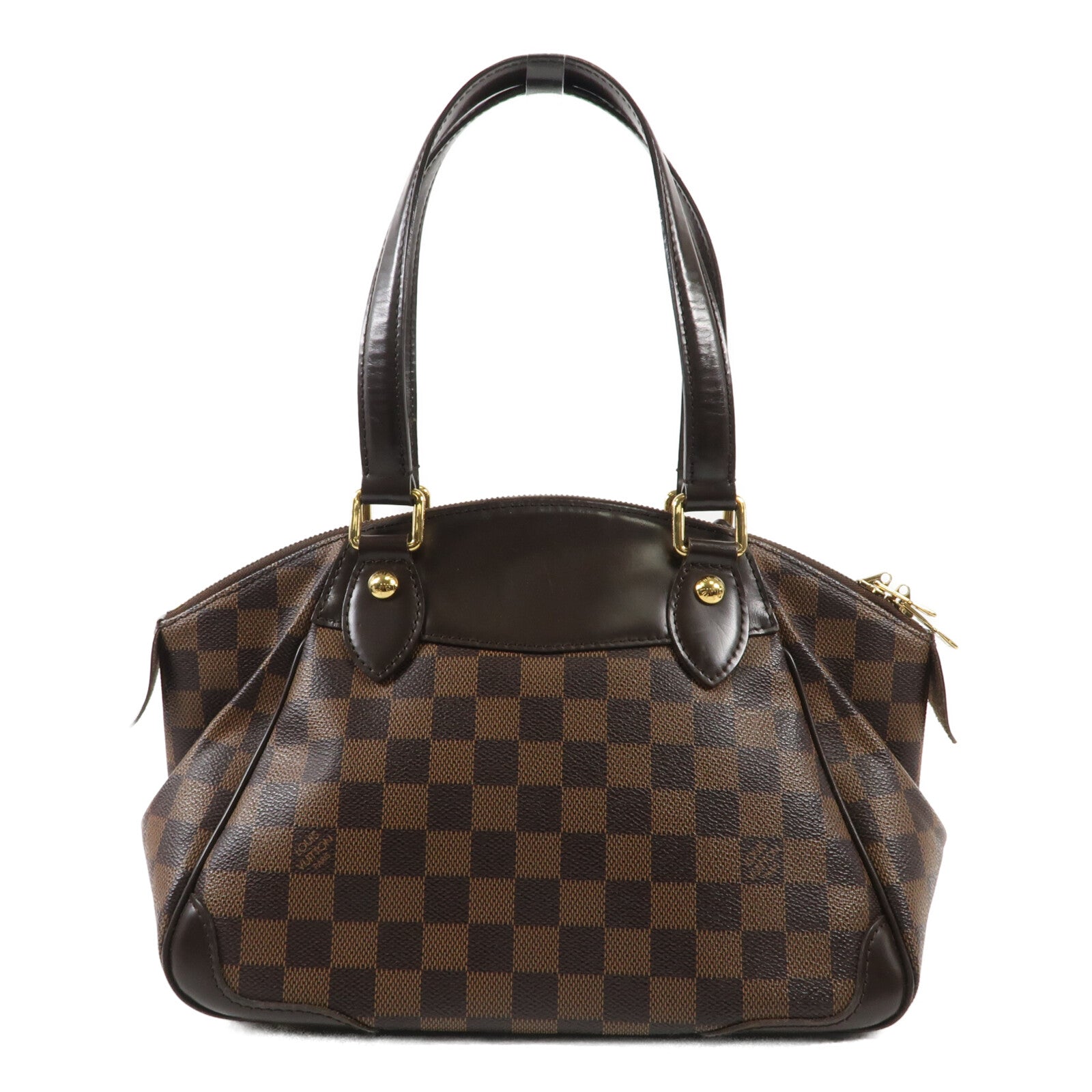 LOUIS VUITTON Damier Verona PM金扣肩背袋