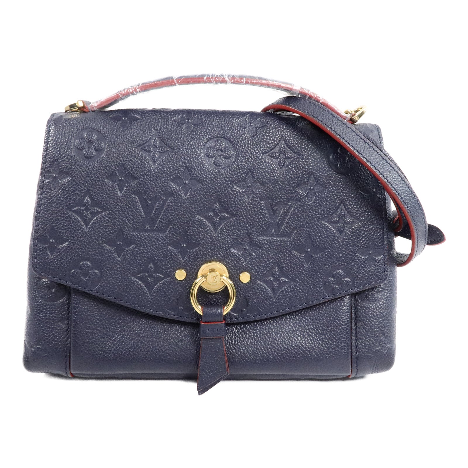 LOUIS VUITTON Monogram Empreinte Blanche BB手挽肩背兩用袋