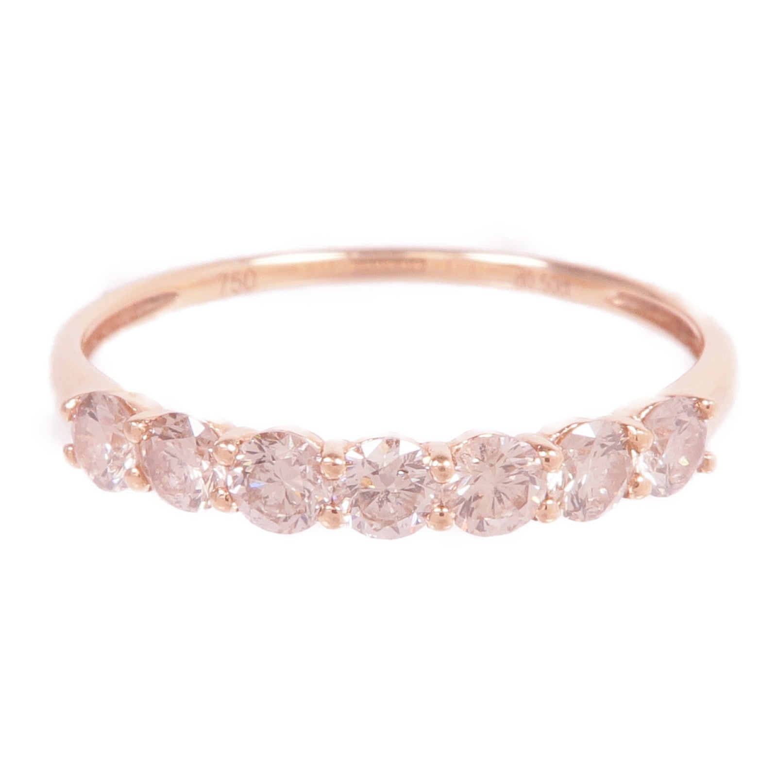 JEWELRY 18K玫瑰金Diamond Ring鑽石戒指US#7.25