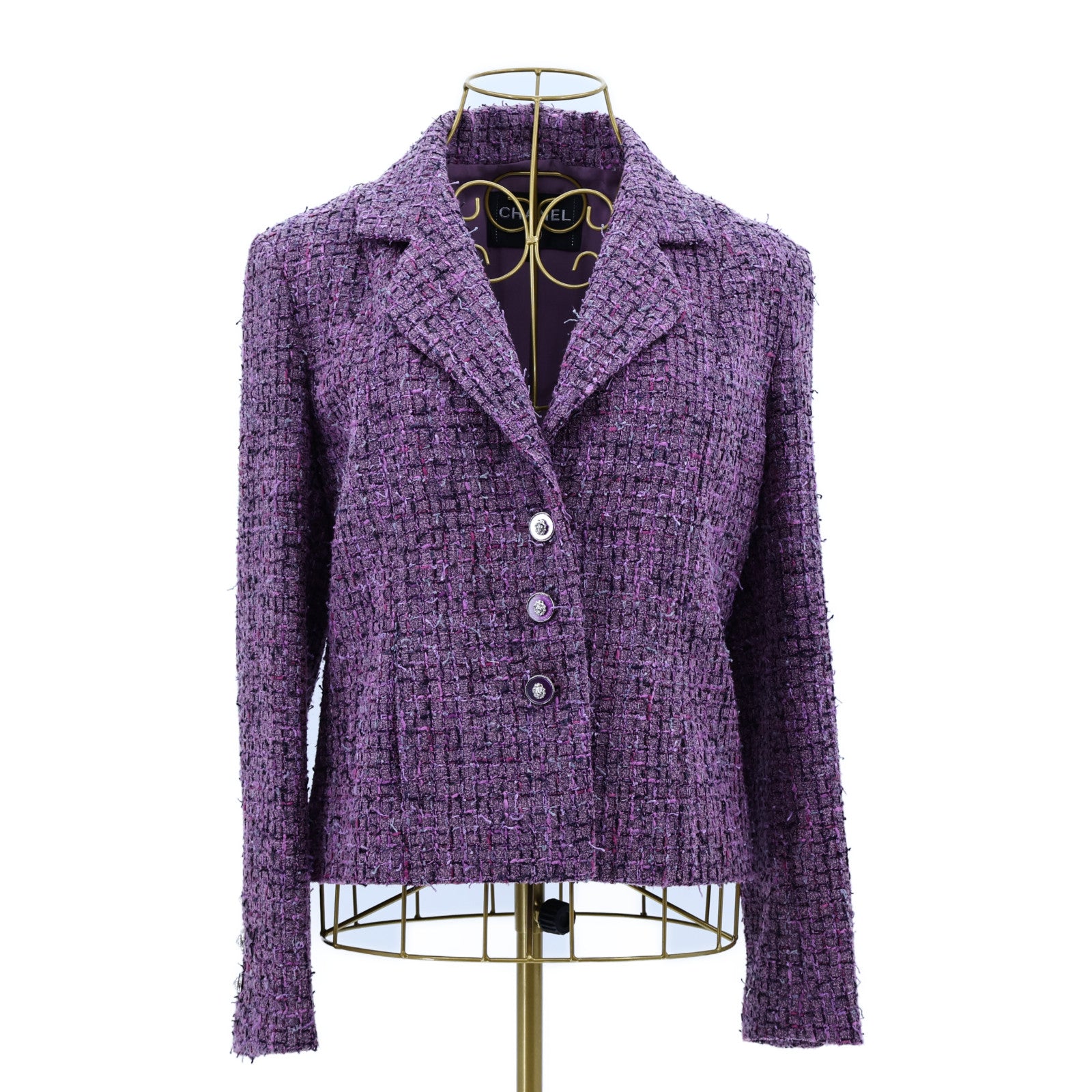 CHANEL Acrylic/Cotton Look 12 Tweed Jacket外套