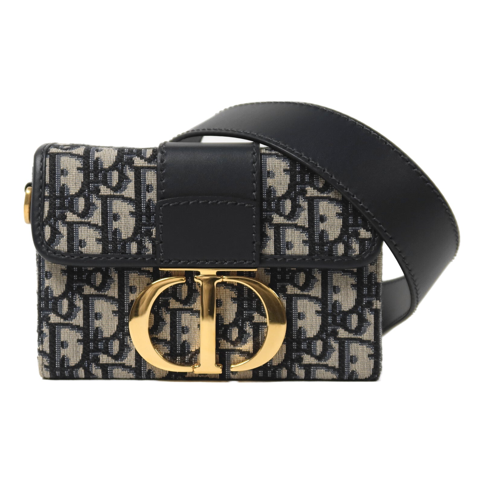 Dior 帆布Montaigne 30 Mini金扣肩背袋