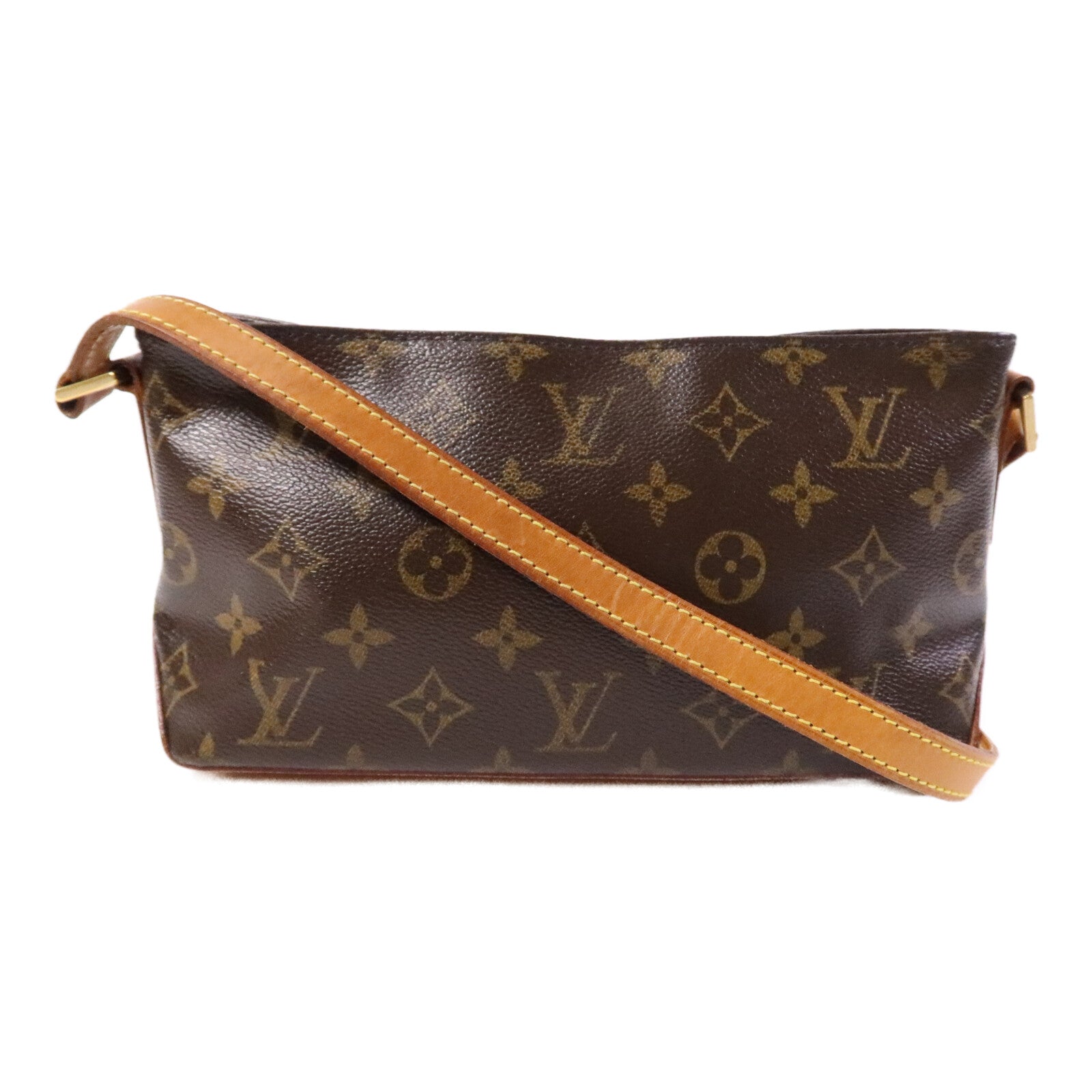 LOUIS VUITTON Monogram Trotteur金扣肩背袋