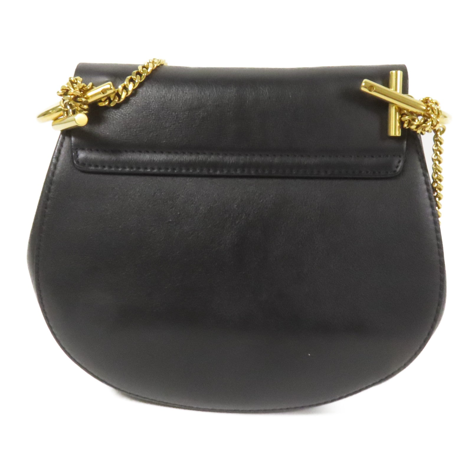 Chloe 牛皮皮革Drew金扣鏈帶肩背袋