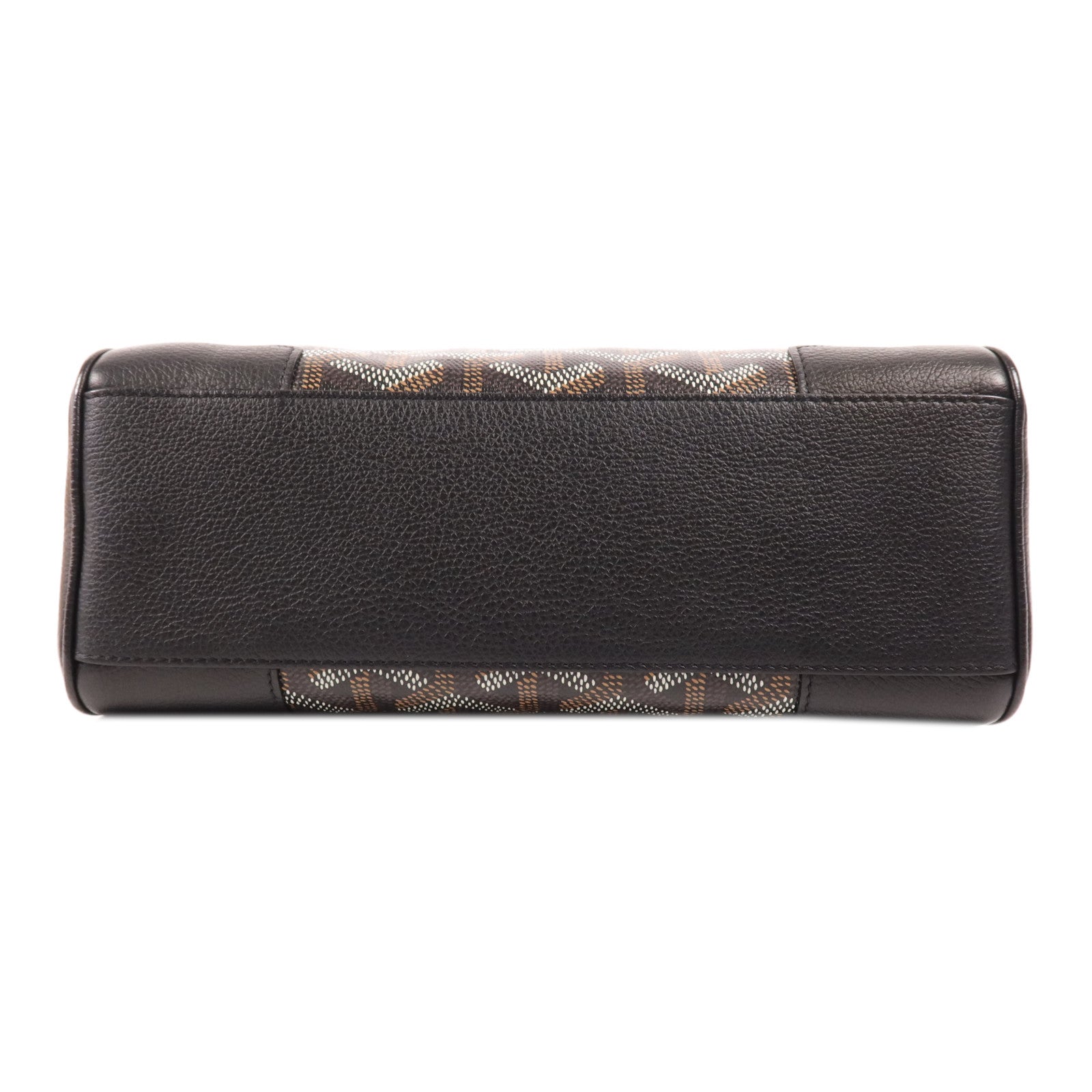 GOYARD 塗層帆布/牛皮皮革Saigon Mini銀扣手挽肩背兩用袋