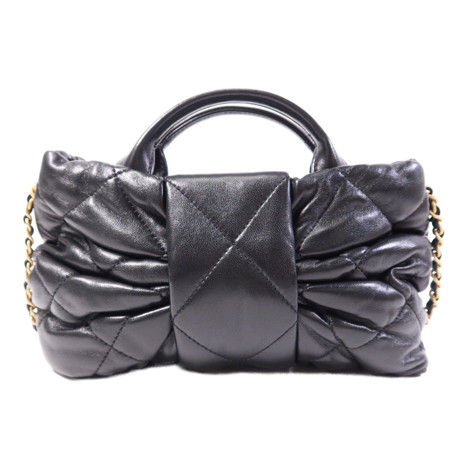 CHANEL 【激減優惠】羊皮皮革Chain Shoulder Bag金扣鏈帶肩背袋