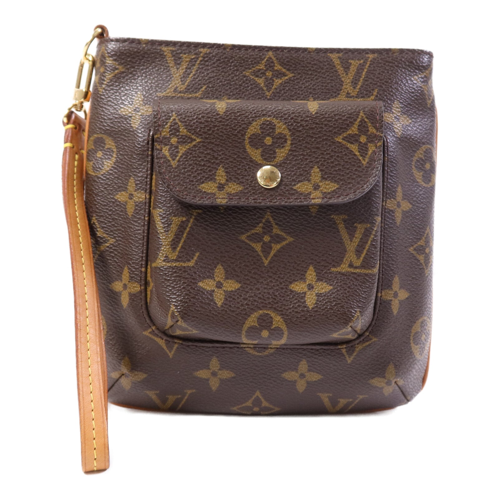 LOUIS VUITTON Monogram Particion金扣手拿包