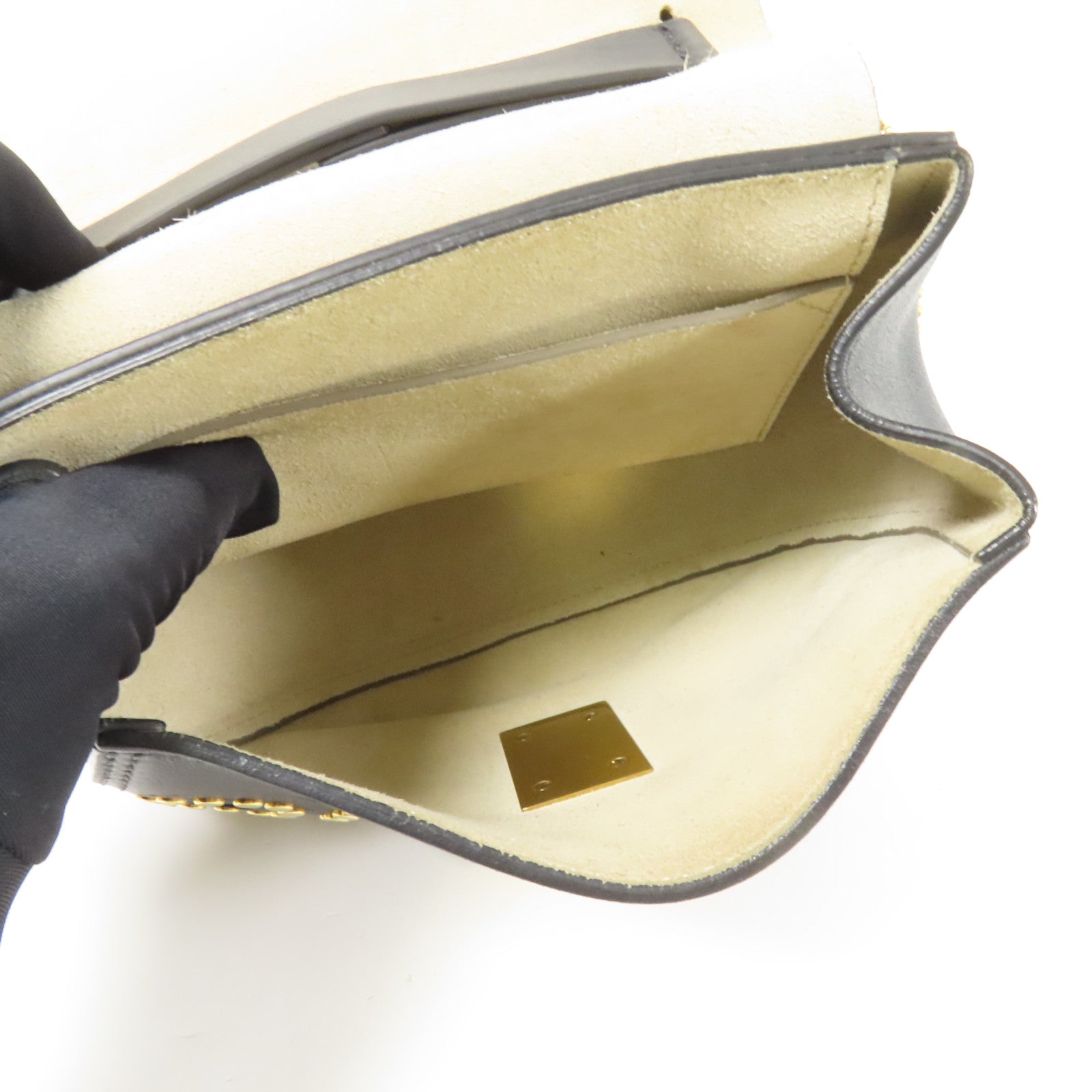 Chloe 牛皮皮革Drew金扣鏈帶肩背袋