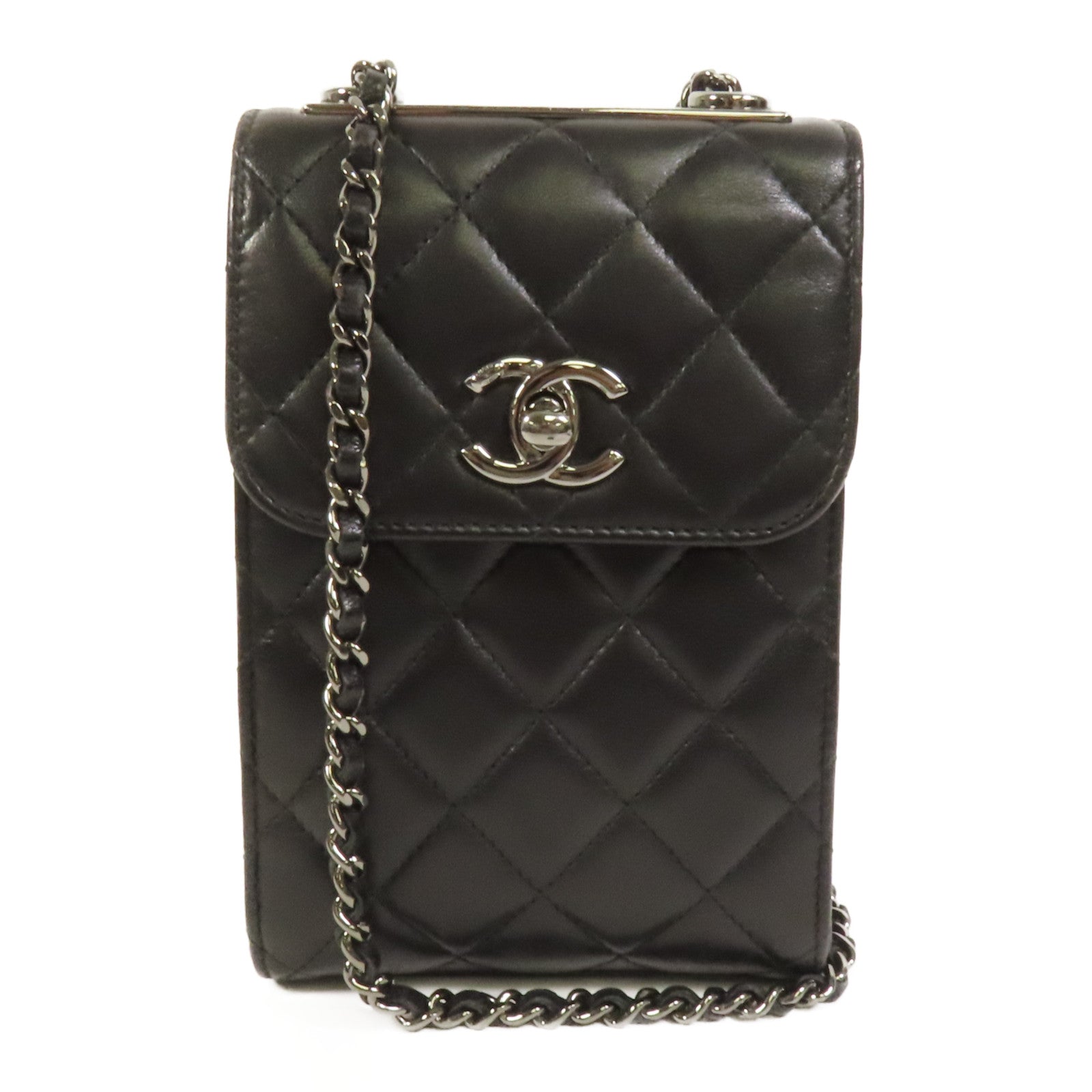 CHANEL 羊皮皮革Classic Quilted Trendy CC Phone鏈帶肩背袋