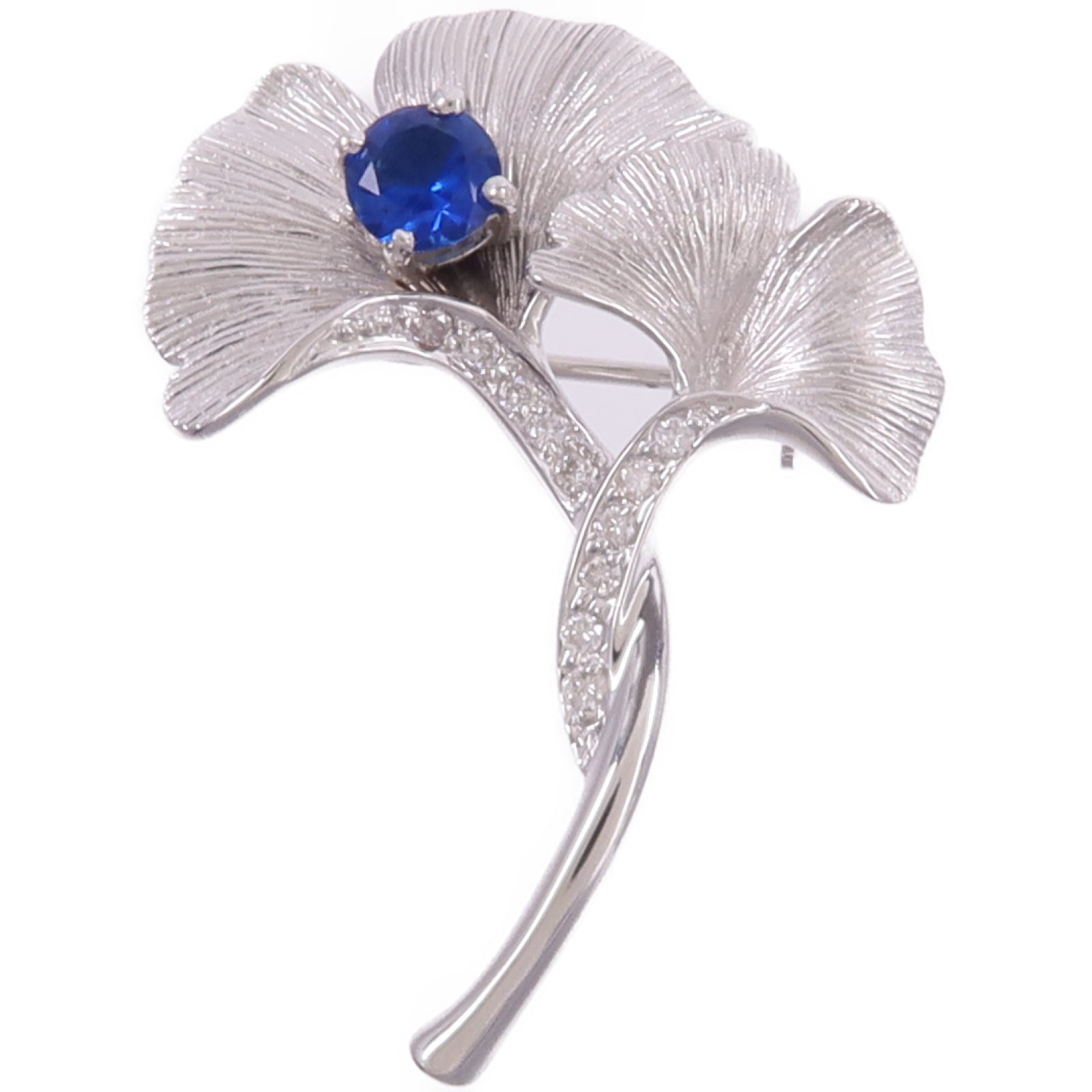 JEWELRY 18K白金Color Stone Diamond Brooch彩色寶石/鑽石胸針