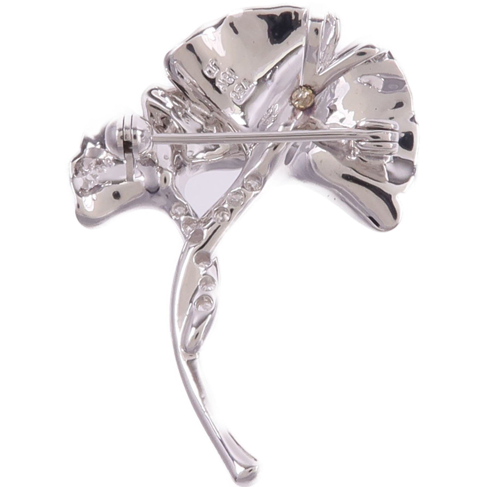 JEWELRY 18K白金Color Stone Diamond Brooch彩色寶石/鑽石胸針