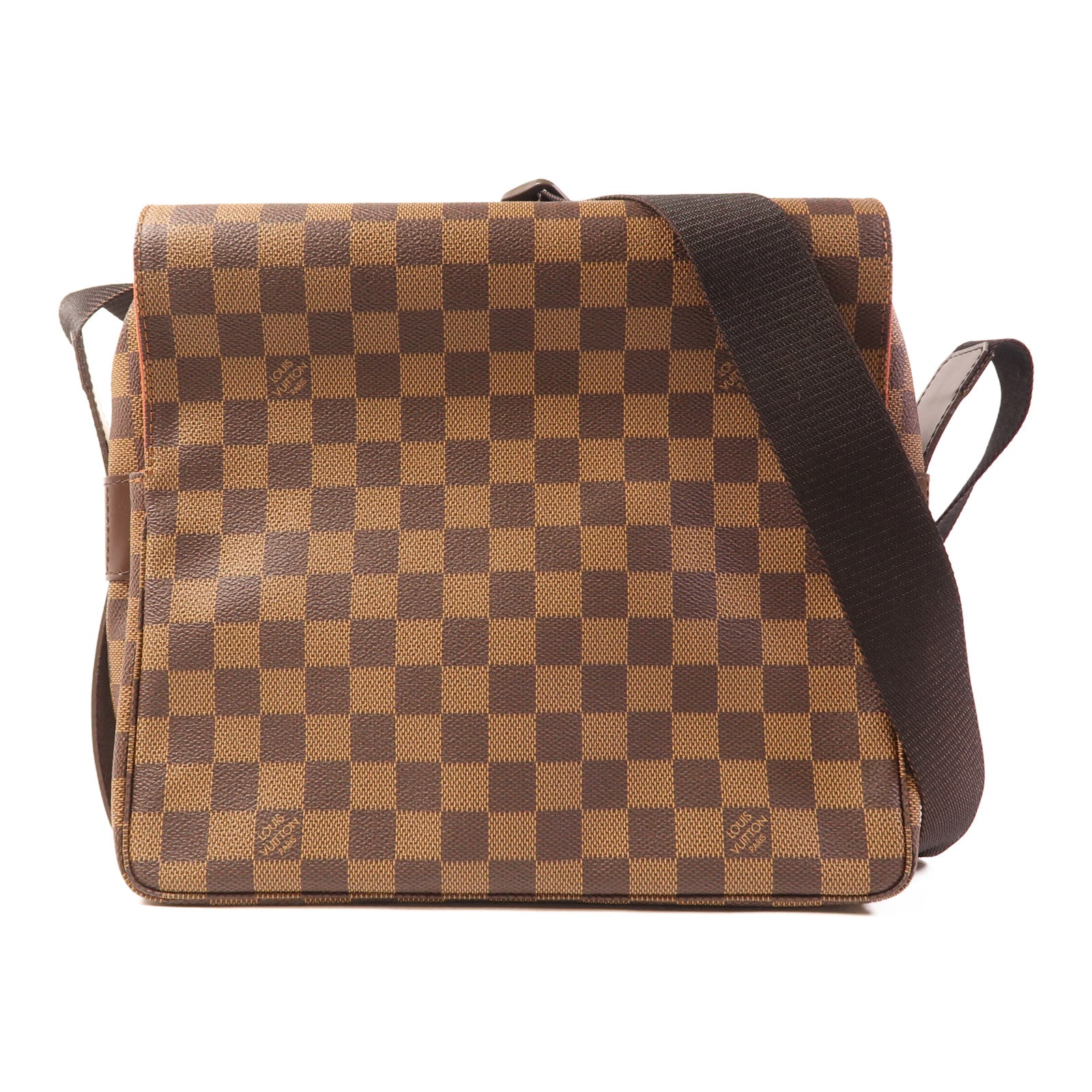 LOUIS VUITTON Damier Naviglio金扣肩背袋