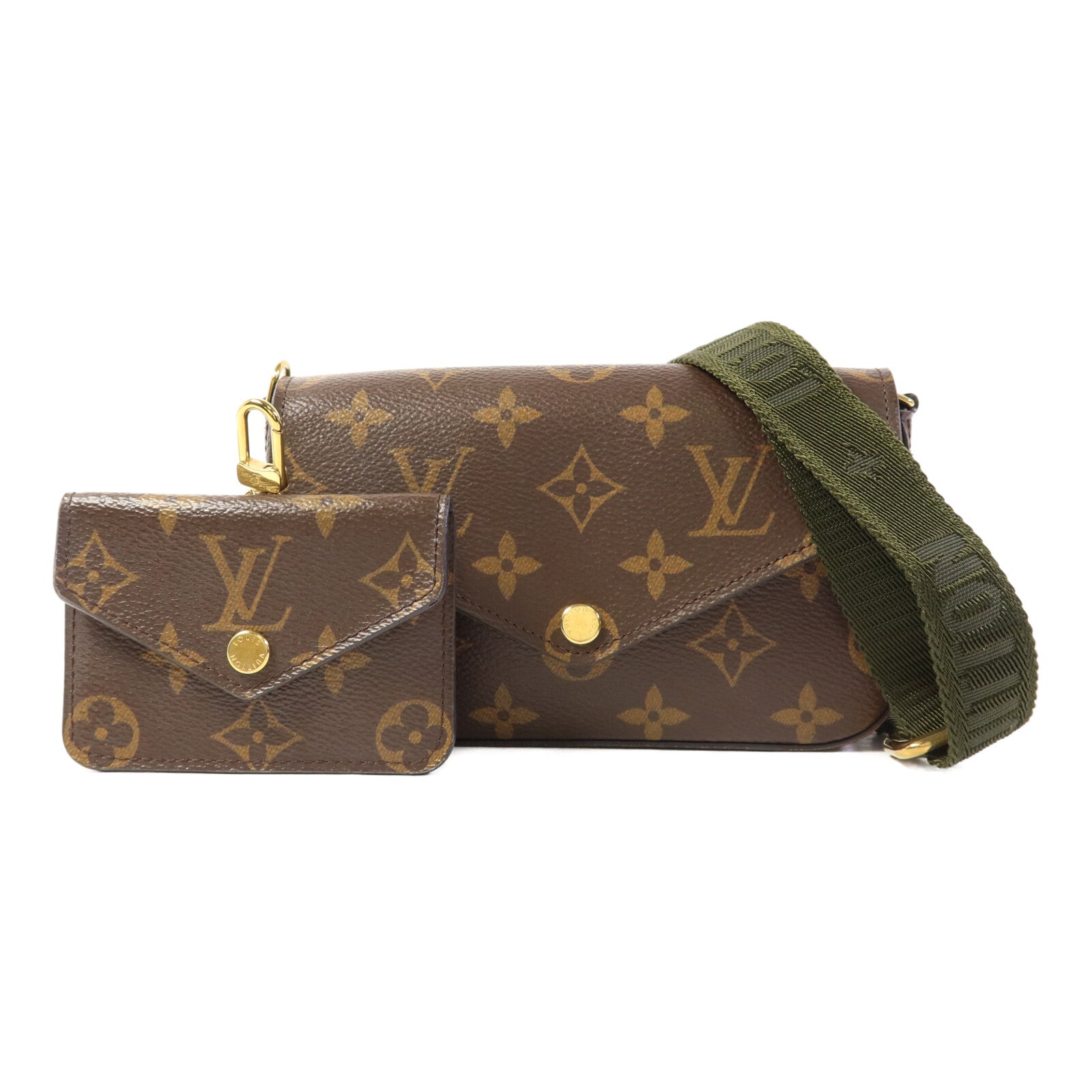 LOUIS VUITTON Monogram Felicie Strap & Go金扣肩背袋