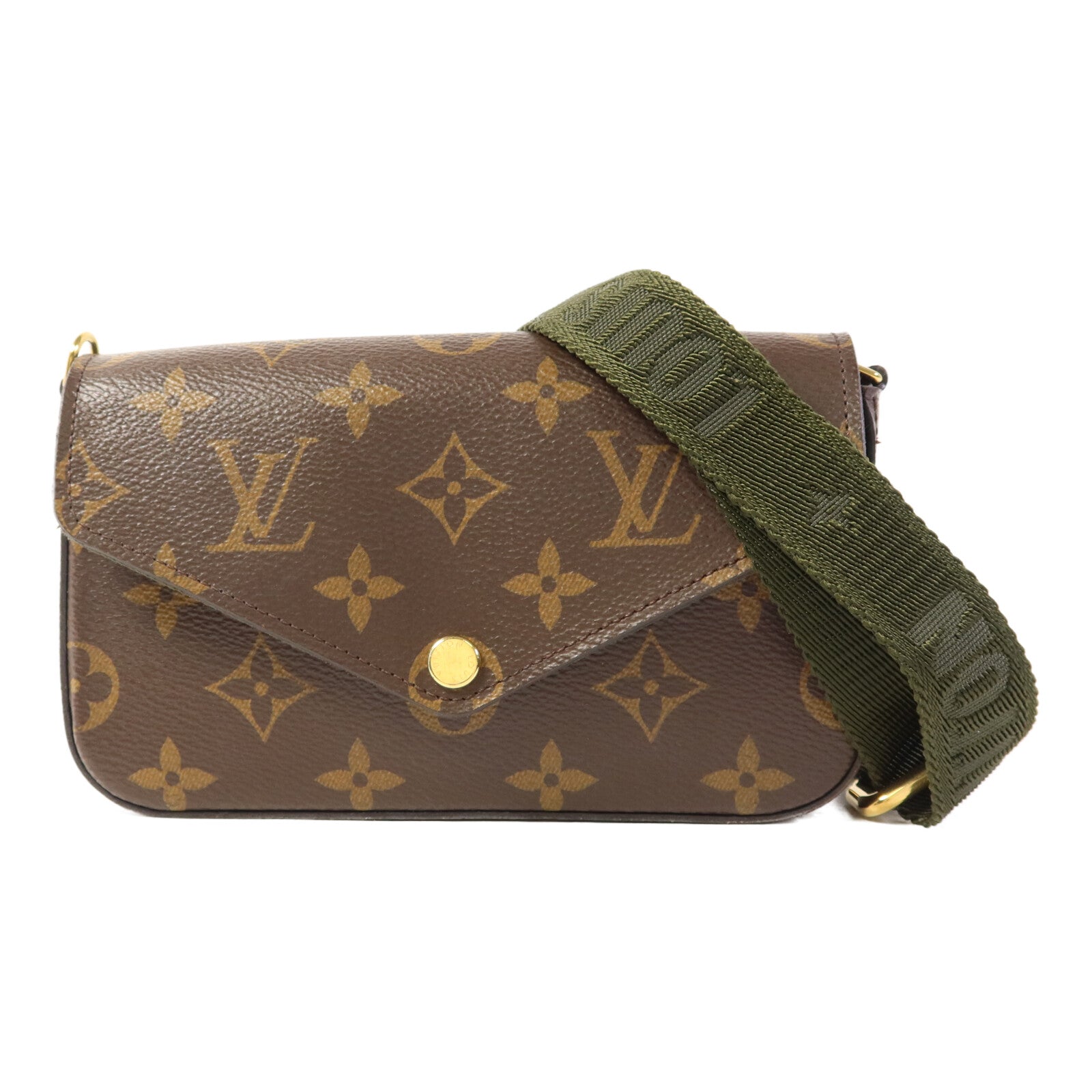 LOUIS VUITTON Monogram Felicie Strap & Go金扣肩背袋