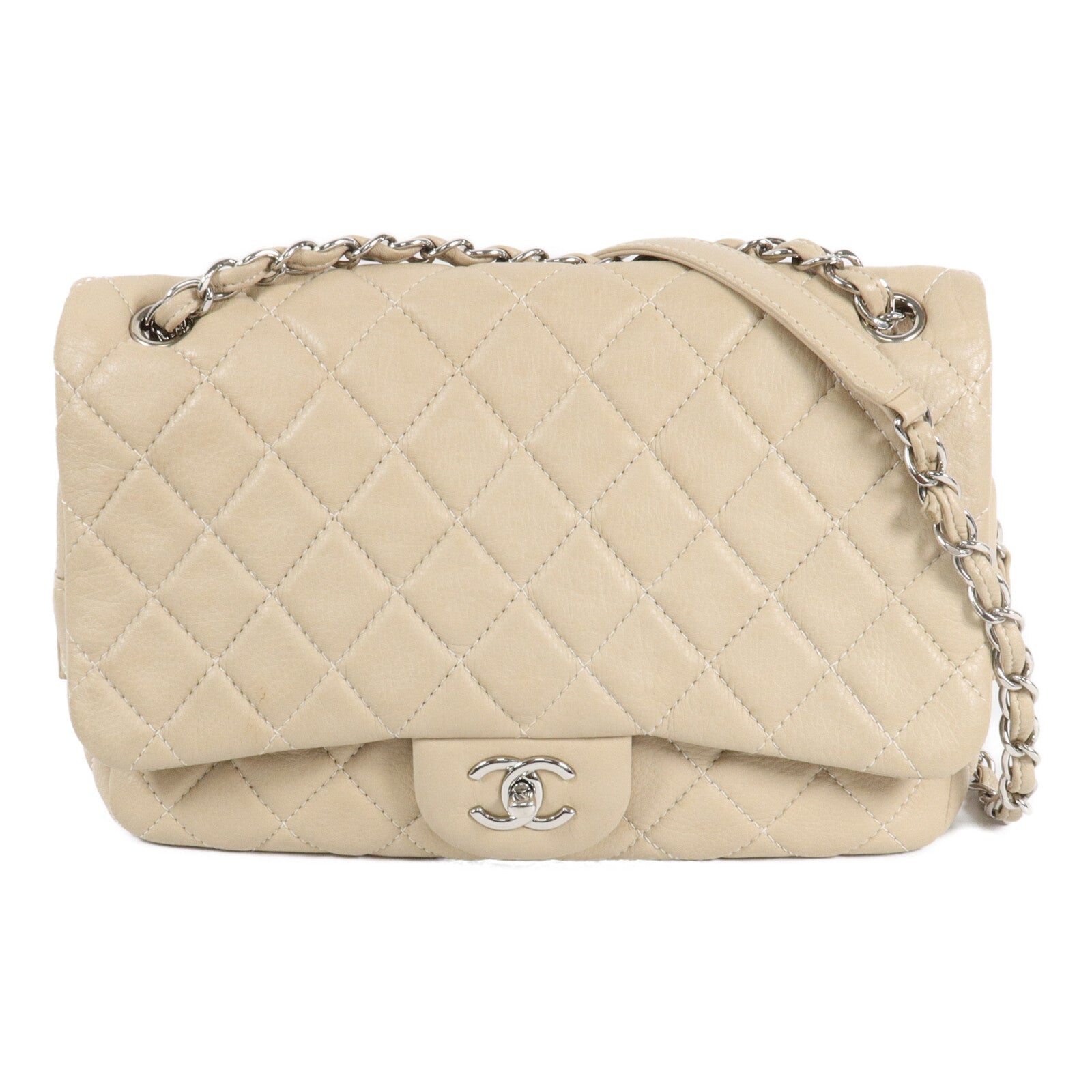 CHANEL 牛皮皮革Chain Shoulder鏈帶肩背袋