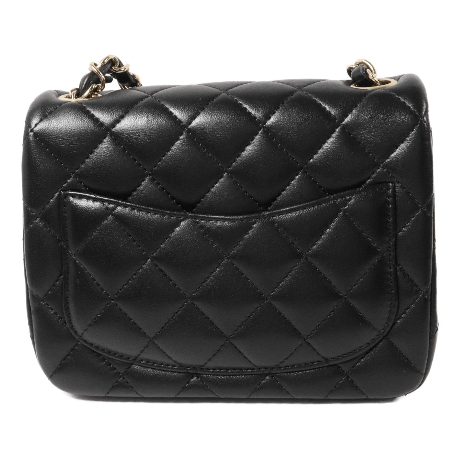 CHANEL 羊皮皮革Mini Classic 17鏈帶肩背袋