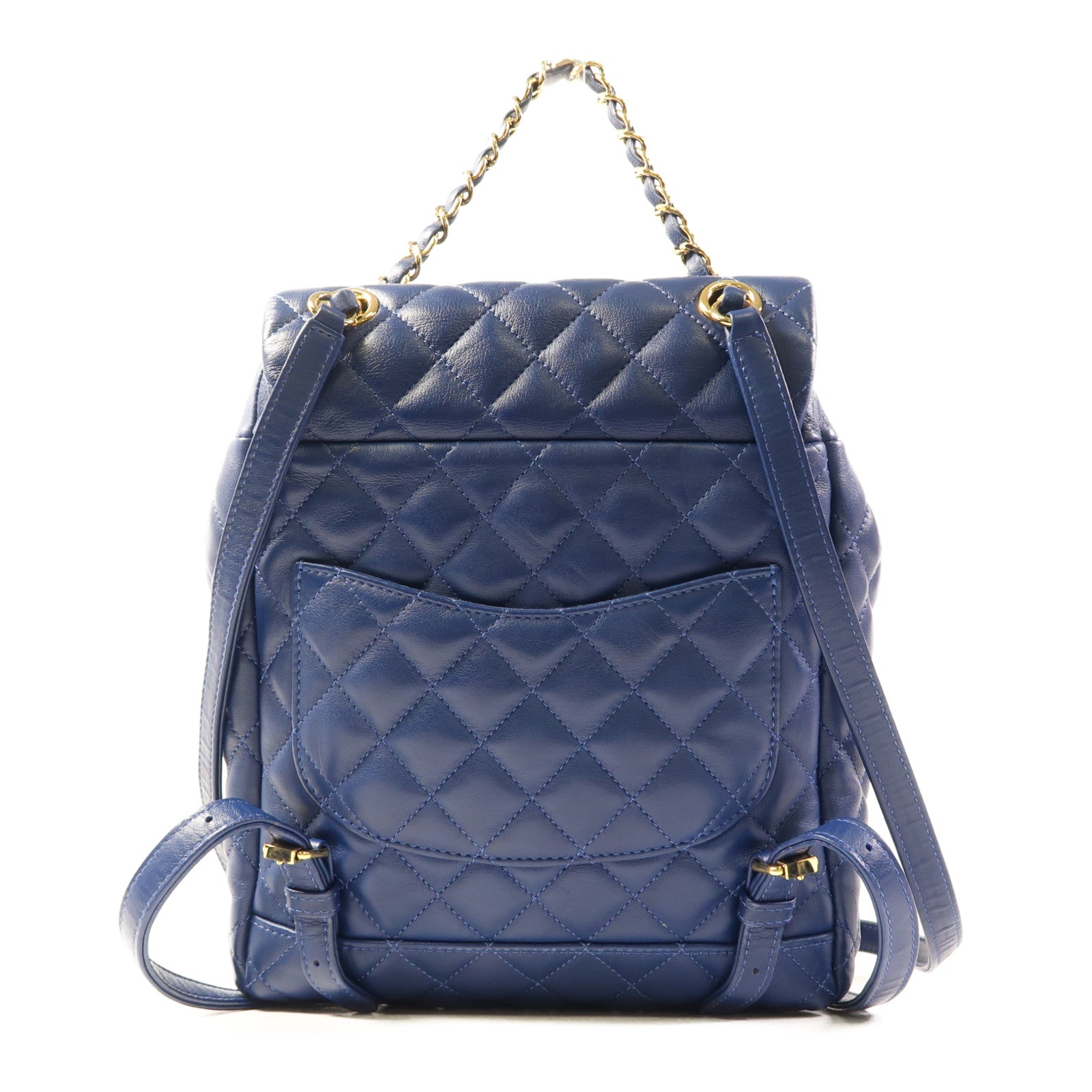 CHANEL 羊皮皮革Urban Spirit Backpack金扣背包