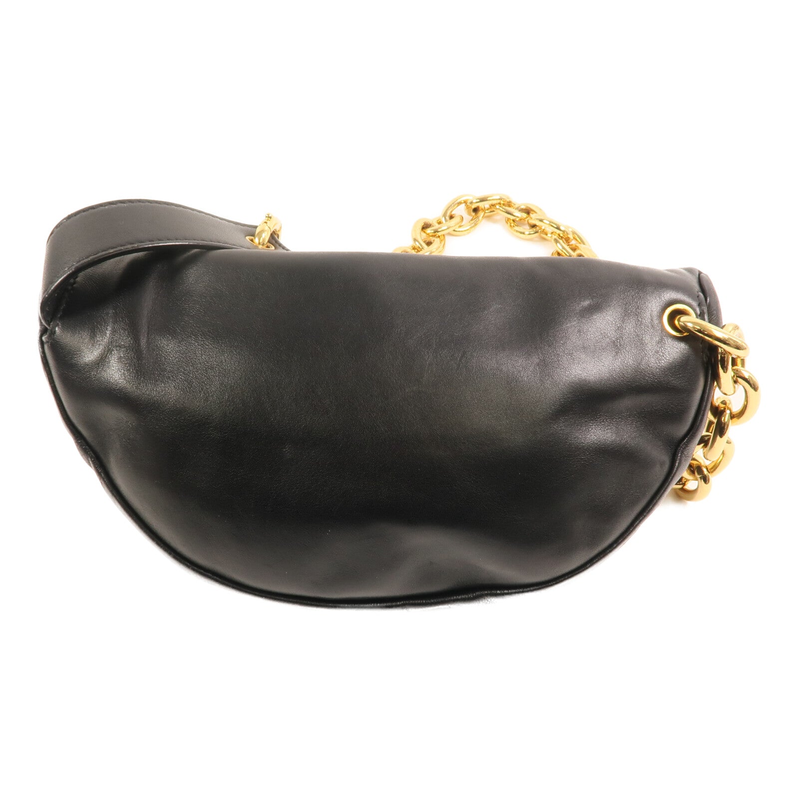 BOTTEGA VENETA 羊皮皮革Belt Chain Shoulder金扣鏈帶肩背袋