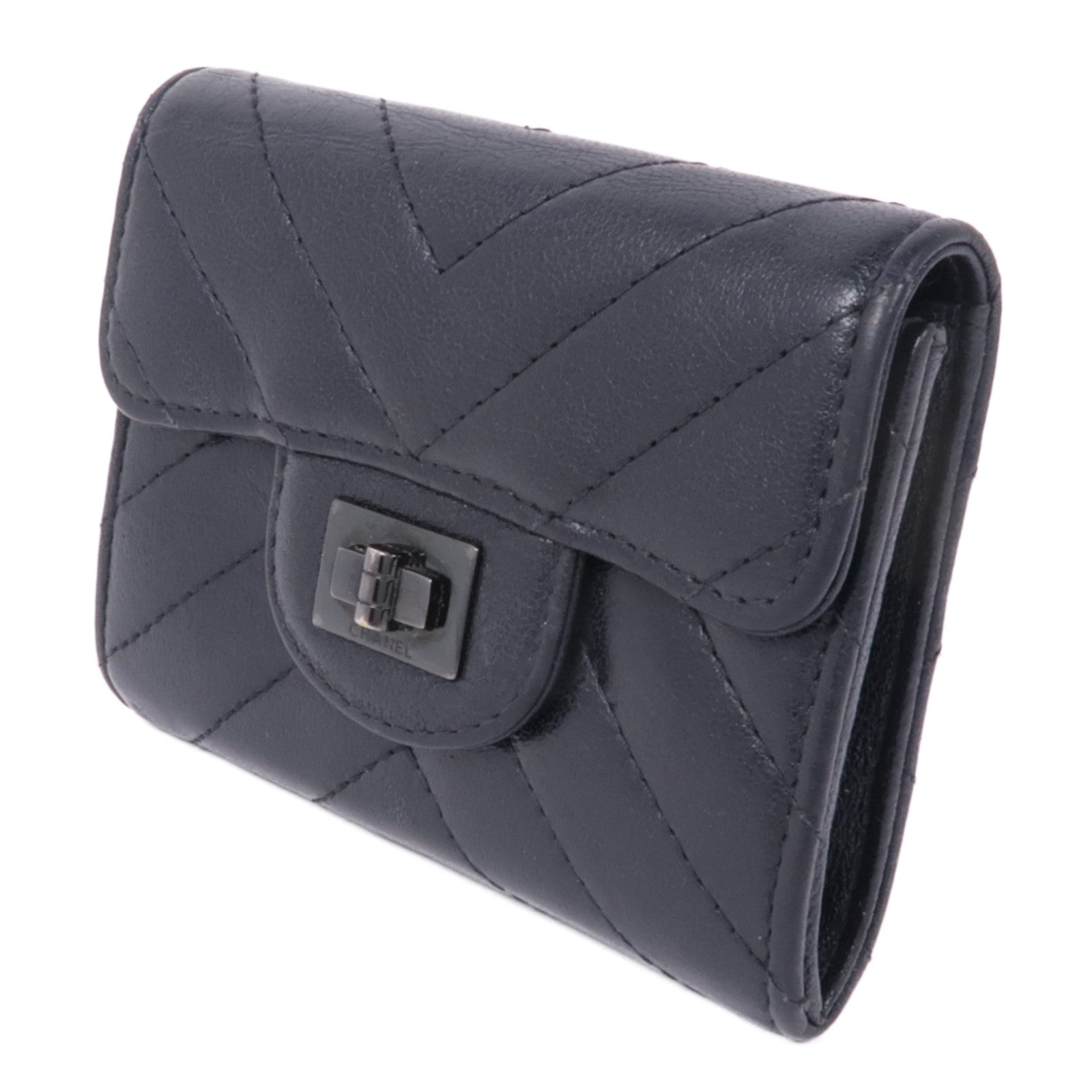 CHANEL 牛皮皮革2.55 Coin Case零錢包