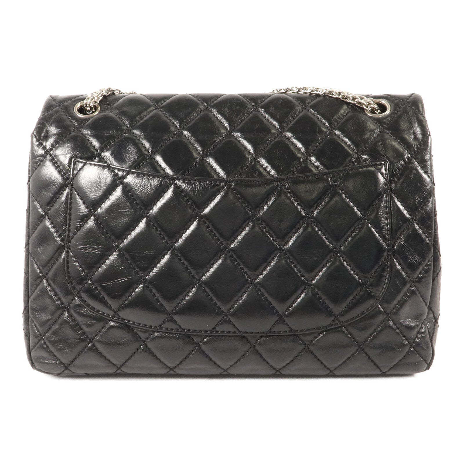 CHANEL 牛皮皮革2.55鏈帶肩背袋