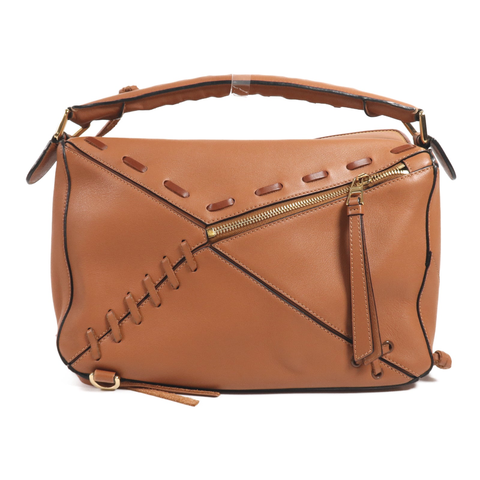 LOEWE 牛皮皮革Puzzle Medium金扣手挽肩背兩用袋