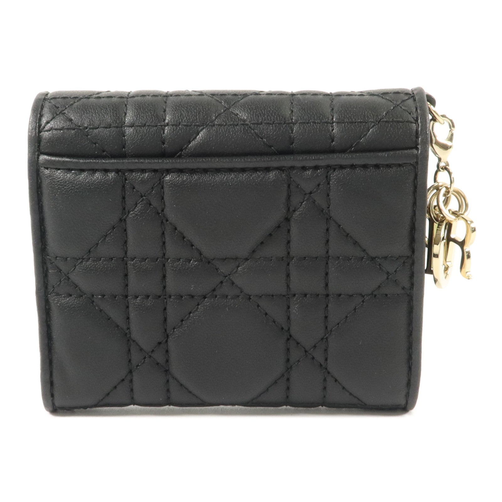 Dior 羊皮皮革Mini Lady Dior Gardenia Wallet錢包