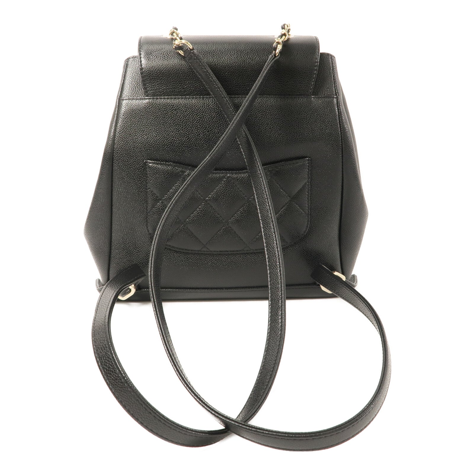 CHANEL 牛皮皮革Business Affinity Backpack鏈帶背包