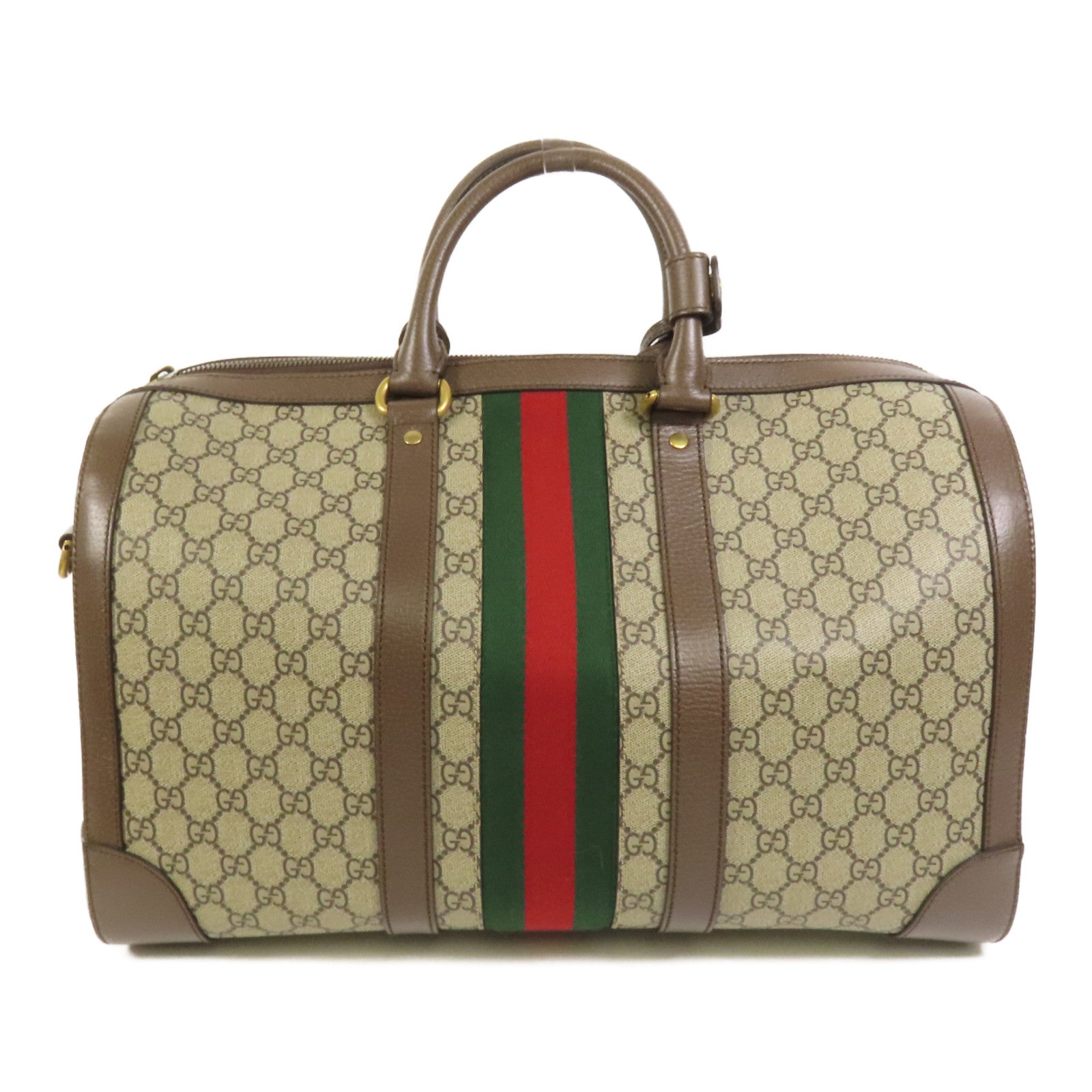 GUCCI 【激減優惠】塗層帆布Savoy Medium Duffel金扣手挽肩背兩用袋