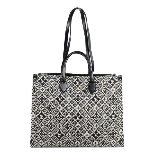 LOUIS VUITTON Monogram Jacquard Since 1854 OnTheGo GMLOUIS VUITTON LV 2 Way Bag Monogram Jacquard Since 1854 OnTheGo GM M57207 Canvas金扣手挽肩背兩用袋