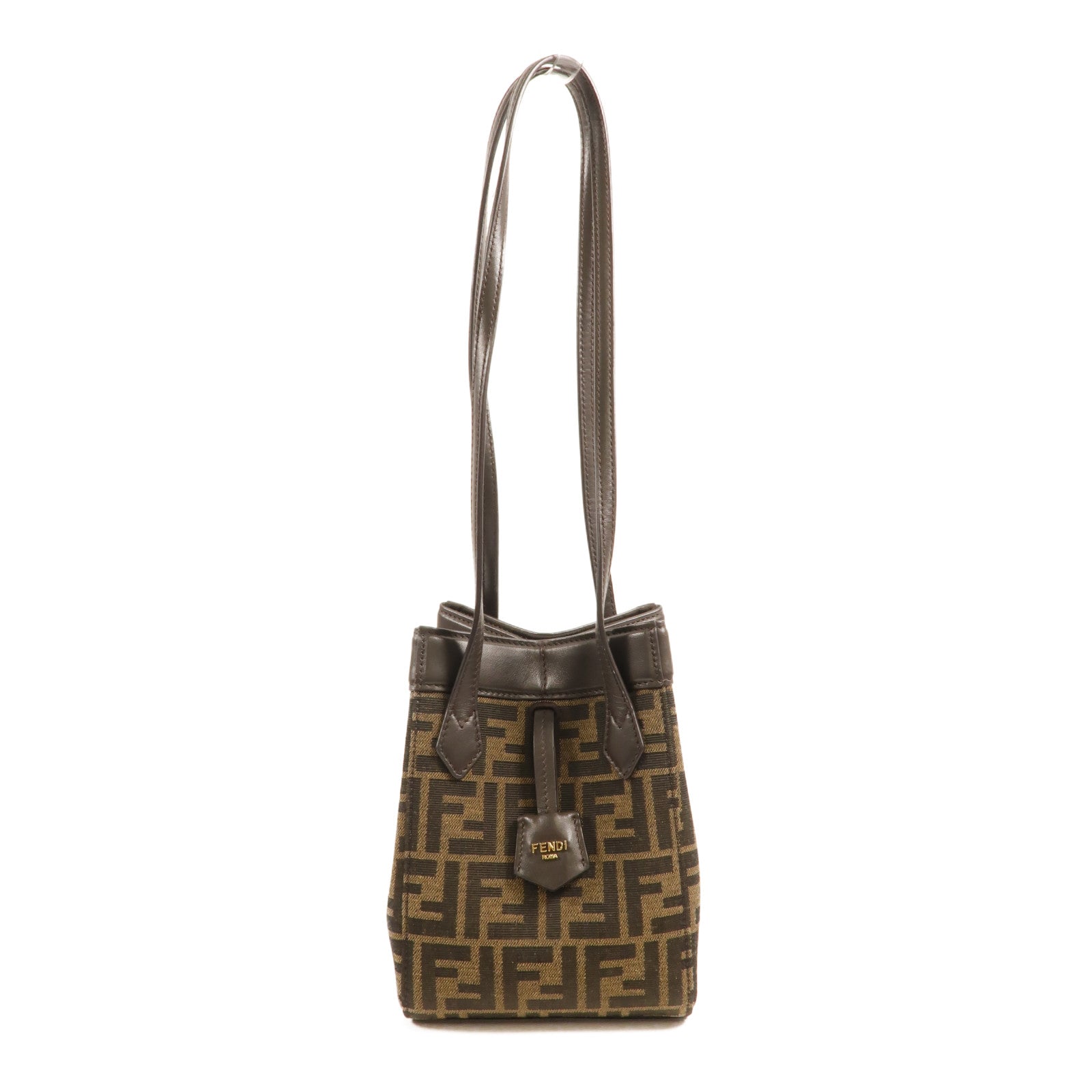 FENDI 帆布Origami Mini FF肩背袋