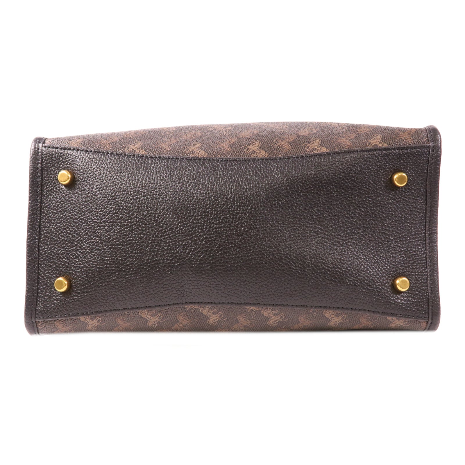 COACH 塗層帆布/皮革2 Way Shoulder金扣手挽肩背兩用袋