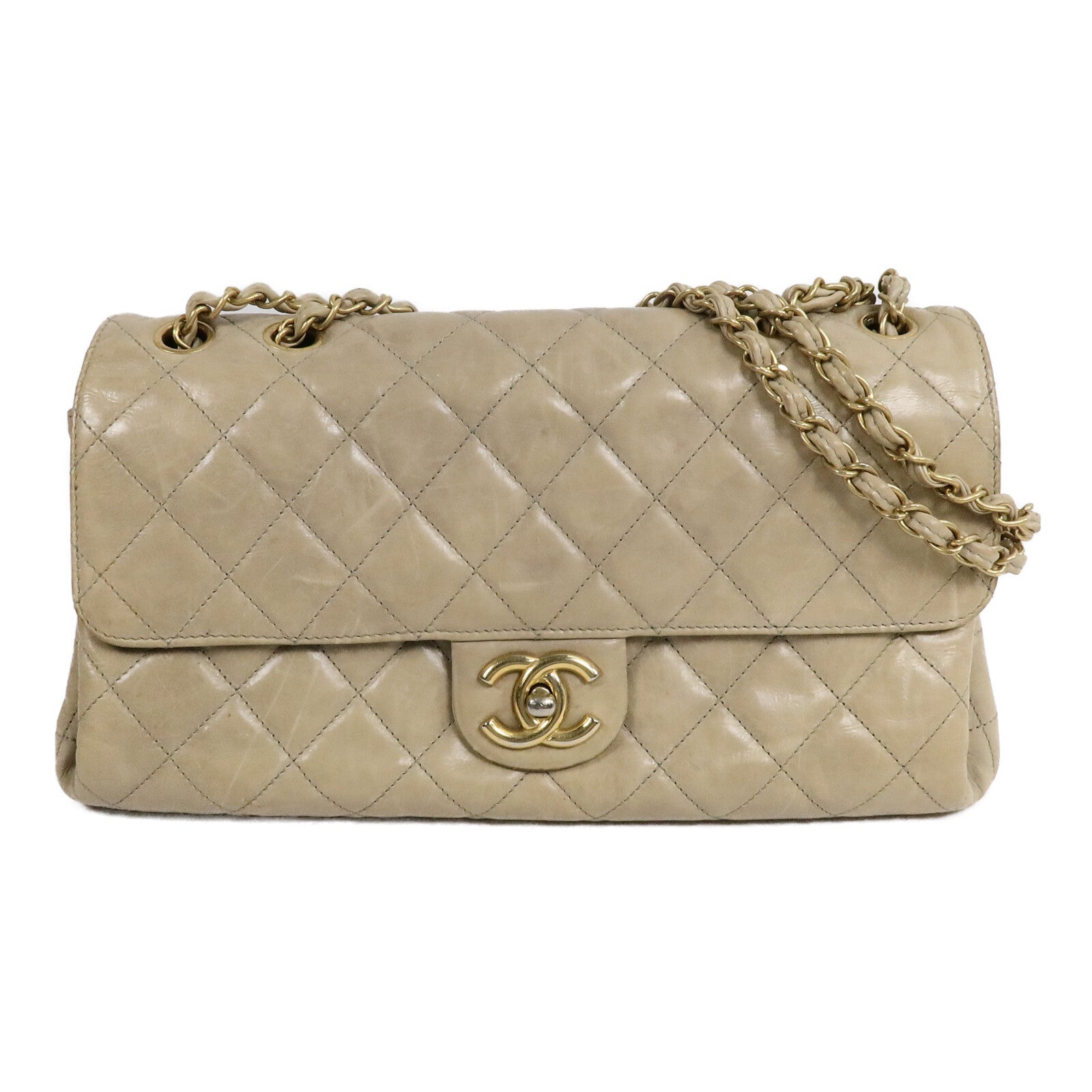 CHANEL 牛皮皮革Shoulder Bag鏈帶肩背袋