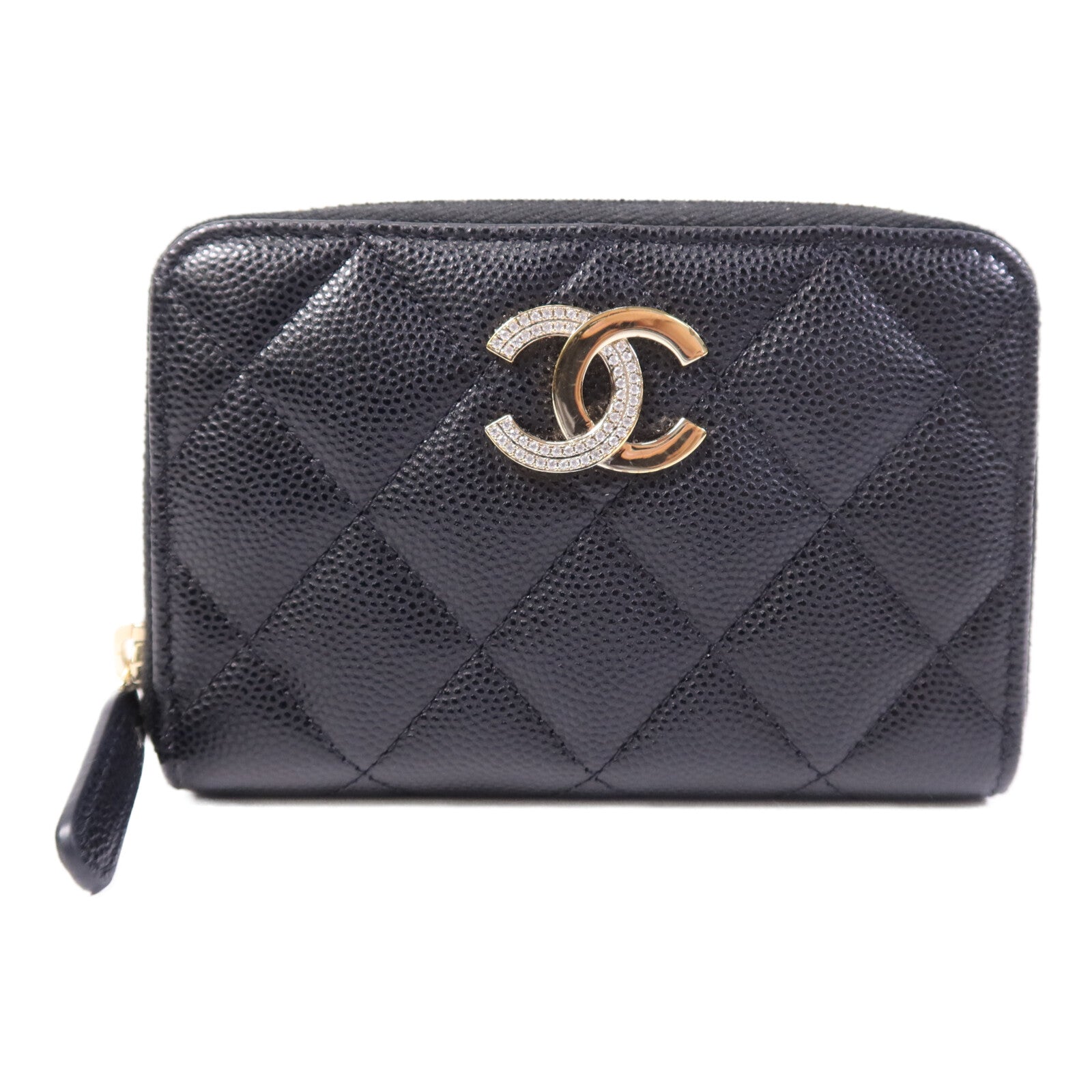 CHANEL 牛皮皮革Card Case金扣卡片套