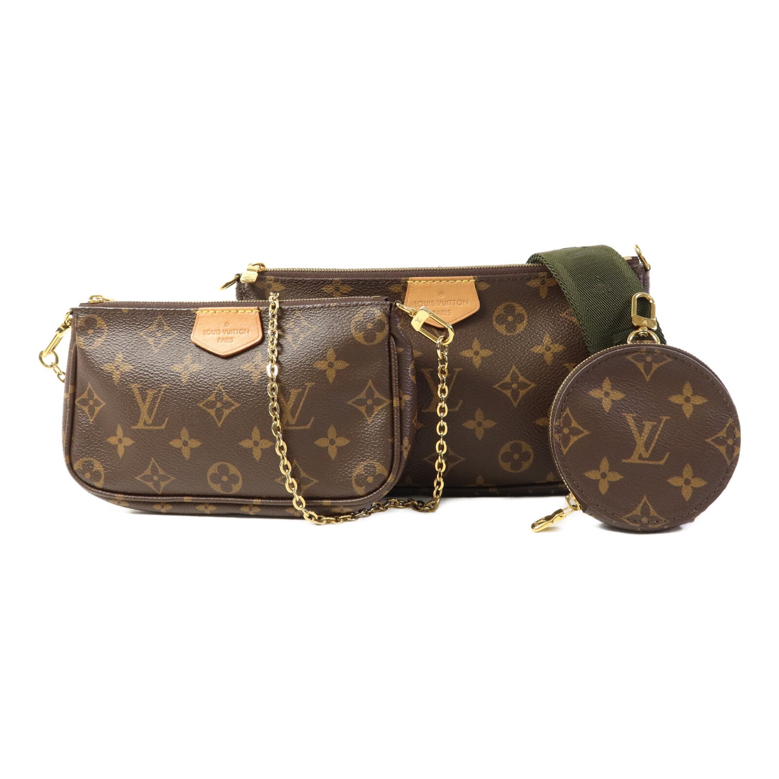 LOUIS VUITTON Monogram Multi Pochette Accessoires金扣肩背袋