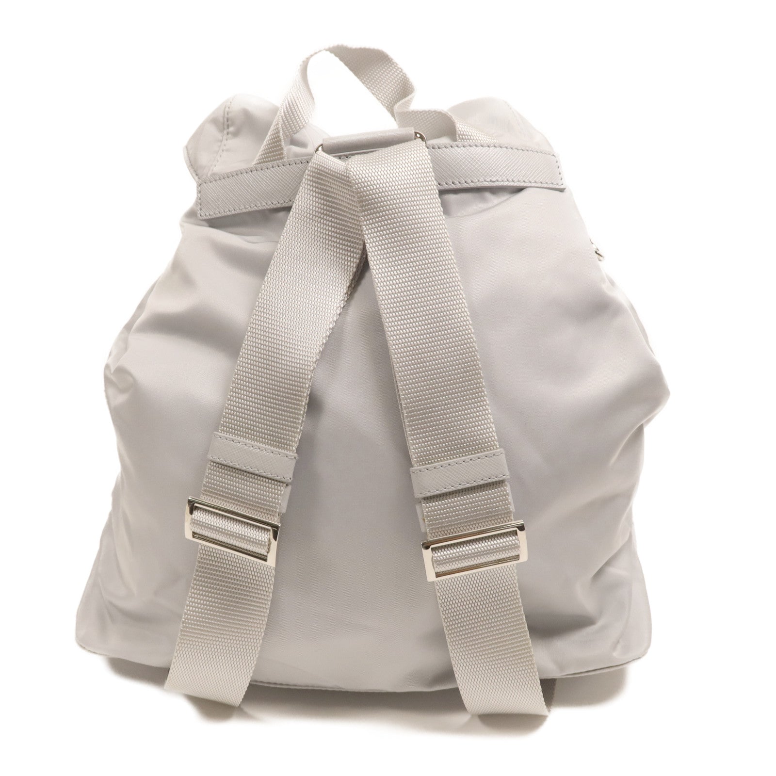 PRADA 尼龍Backpack銀扣背包