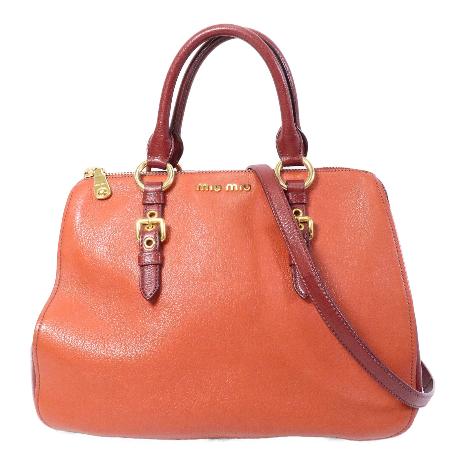 Miu Miu 羊皮皮革2 Way Shoulder Bag手挽肩背兩用袋