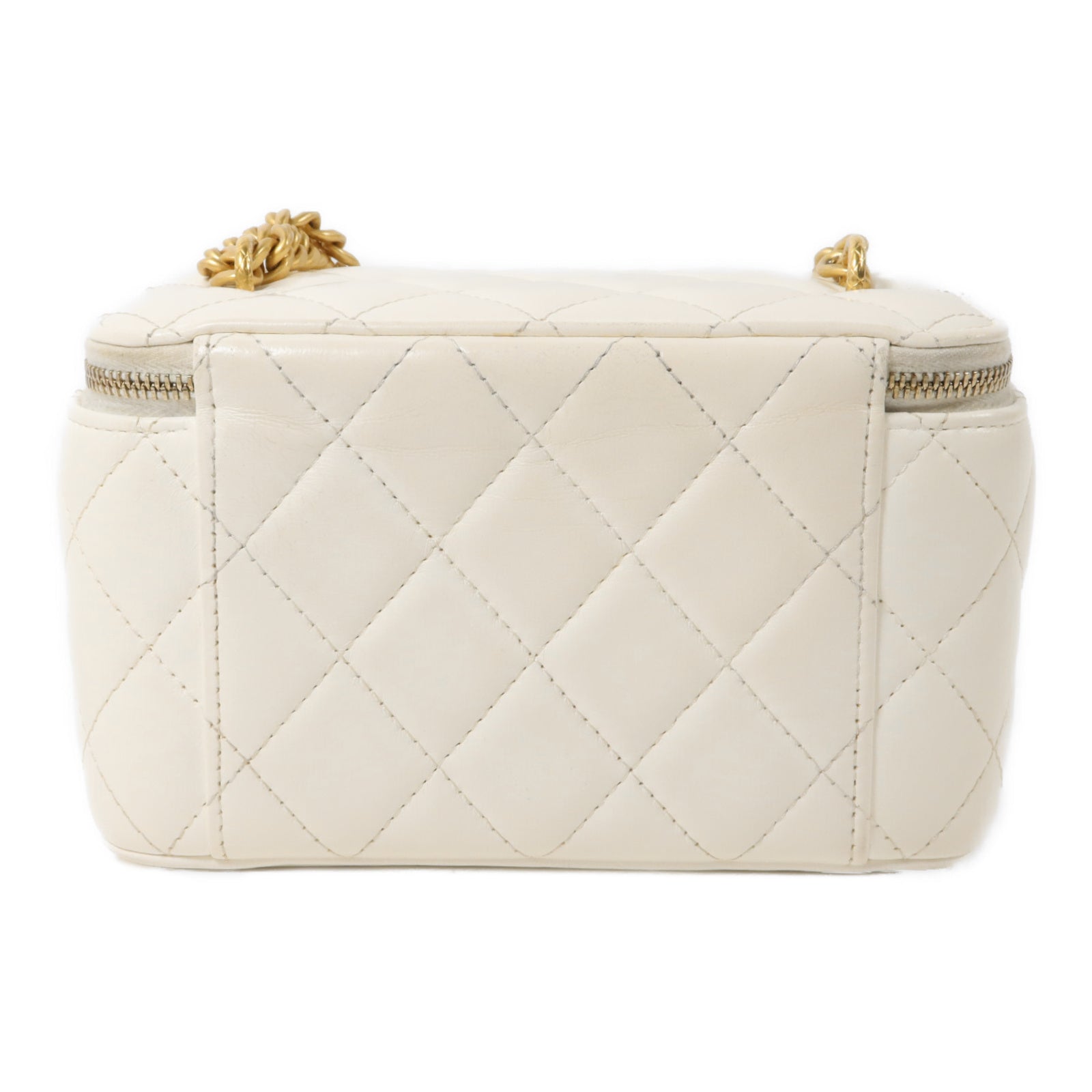 CHANEL 羊皮皮革Vanity Case鏈帶肩背袋