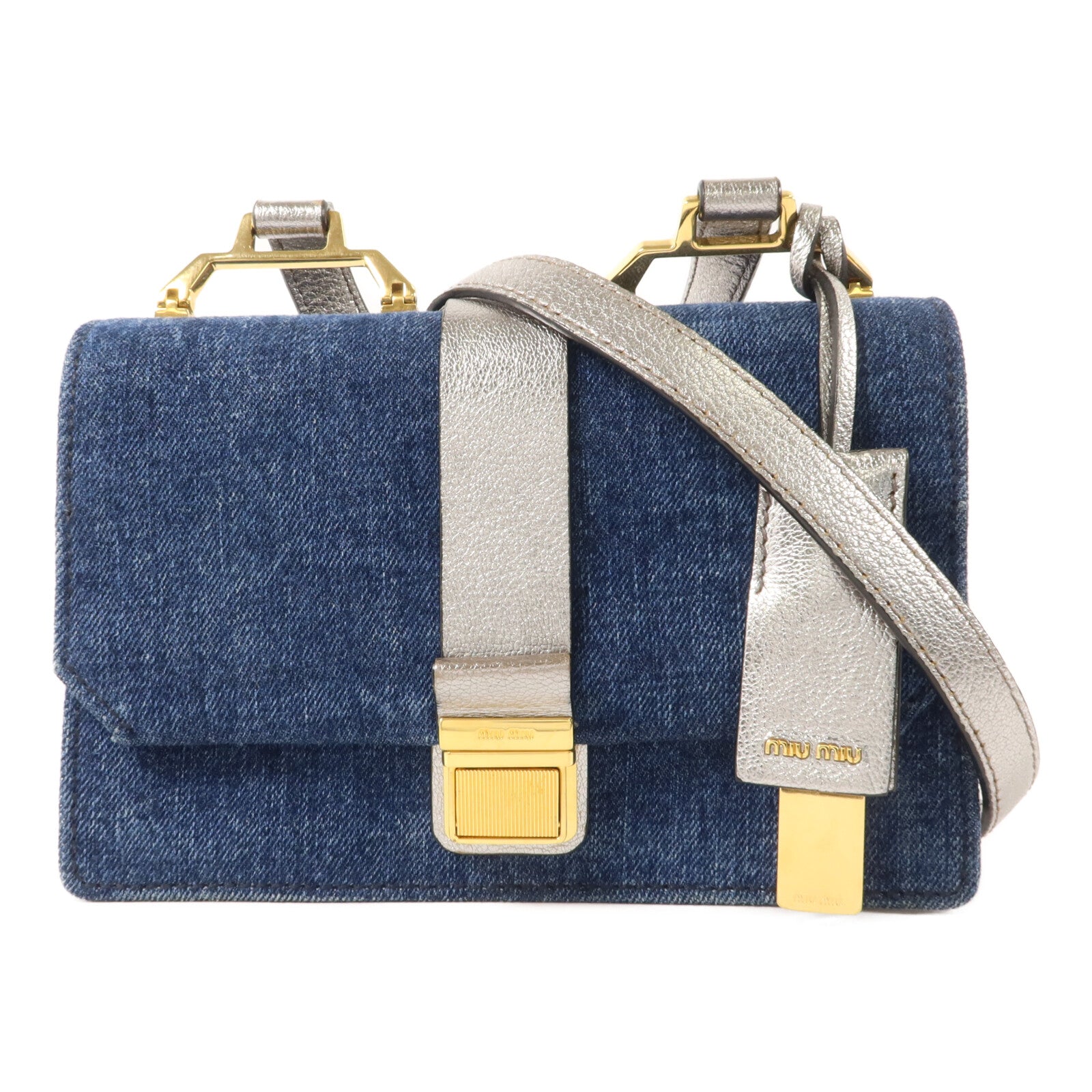 Miu Miu 牛仔布料Shoulder Bag肩背袋