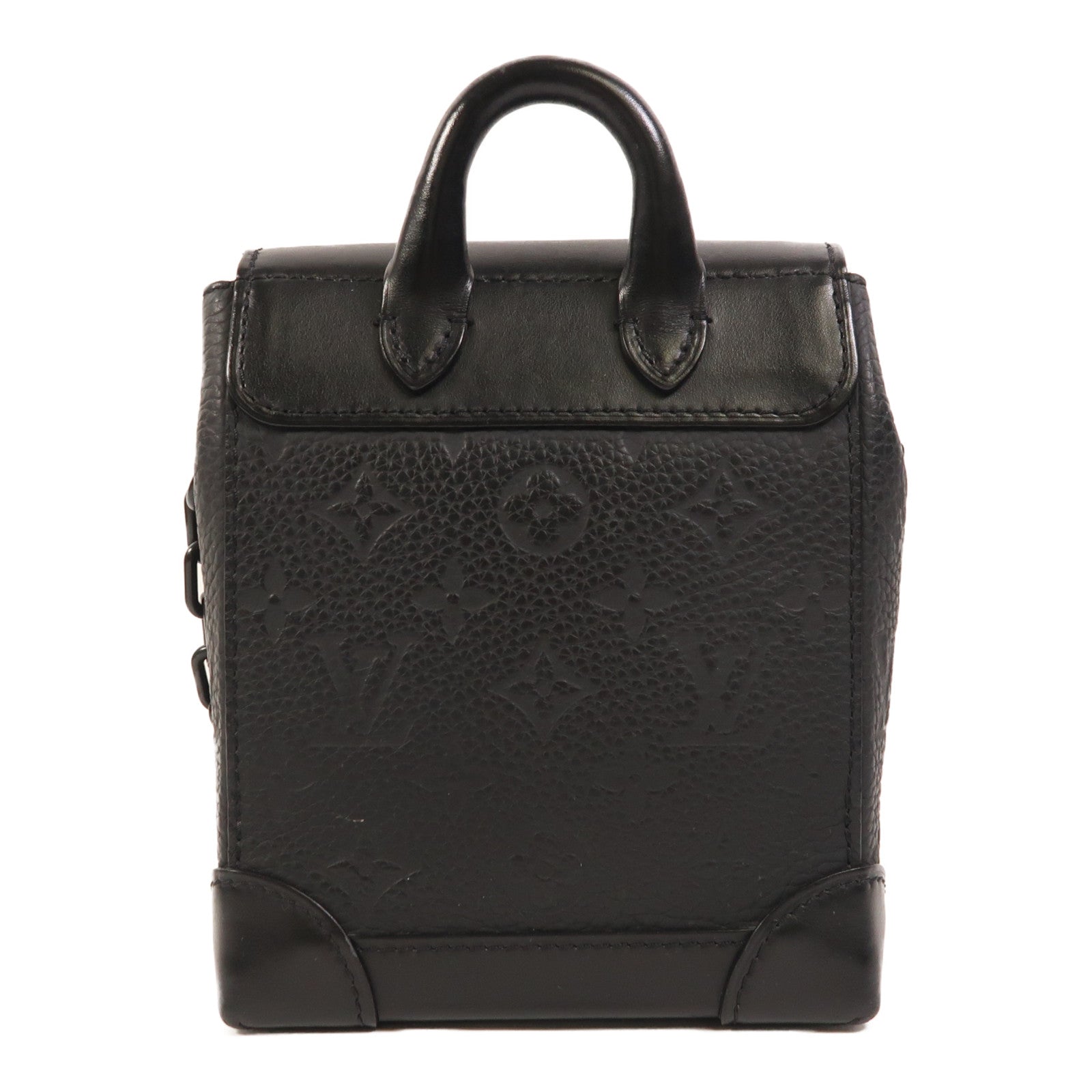 LOUIS VUITTON Monogram Taurillon Nano Steamer肩背袋