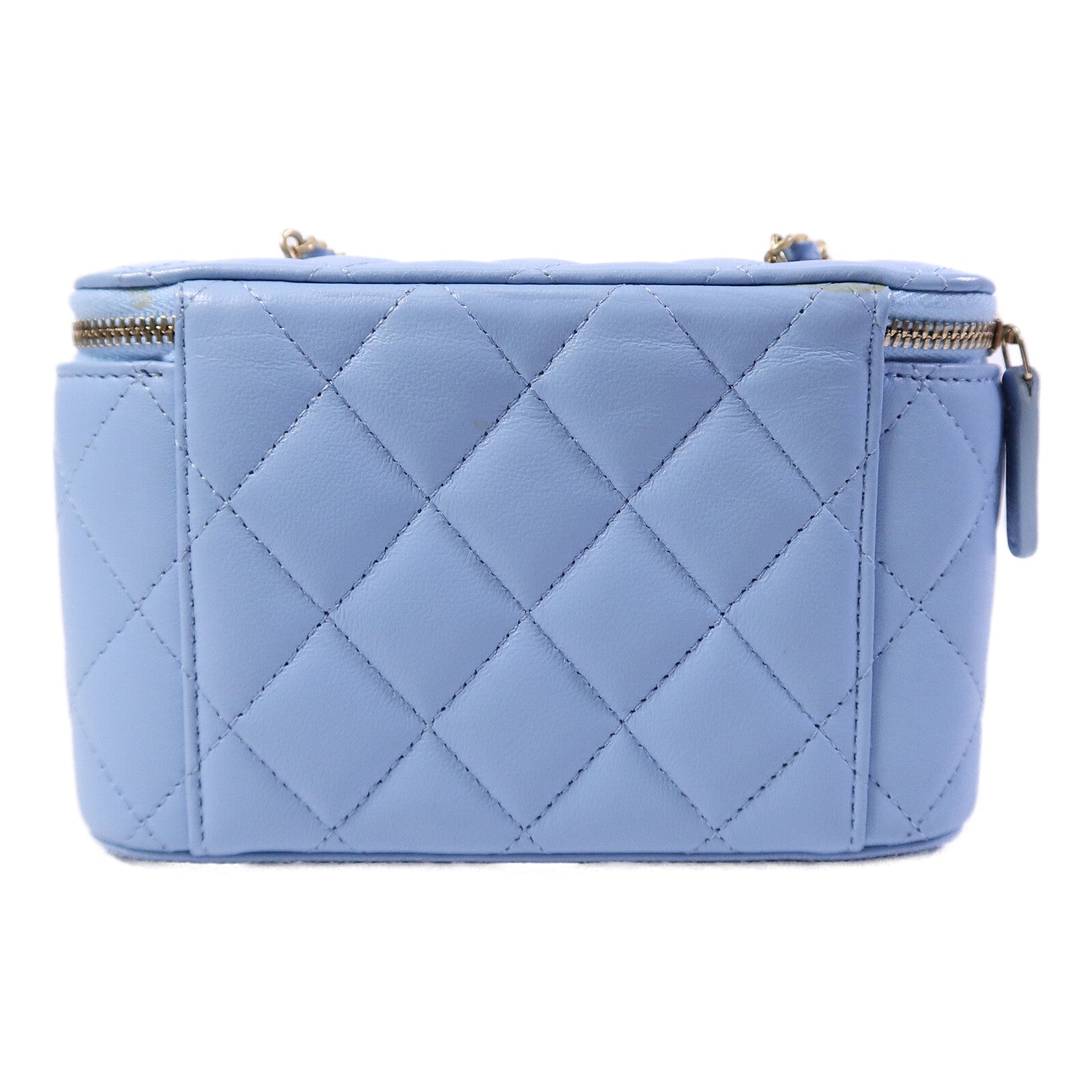 CHANEL 【激減優惠】羊皮皮革Vanity Case鏈帶肩背袋