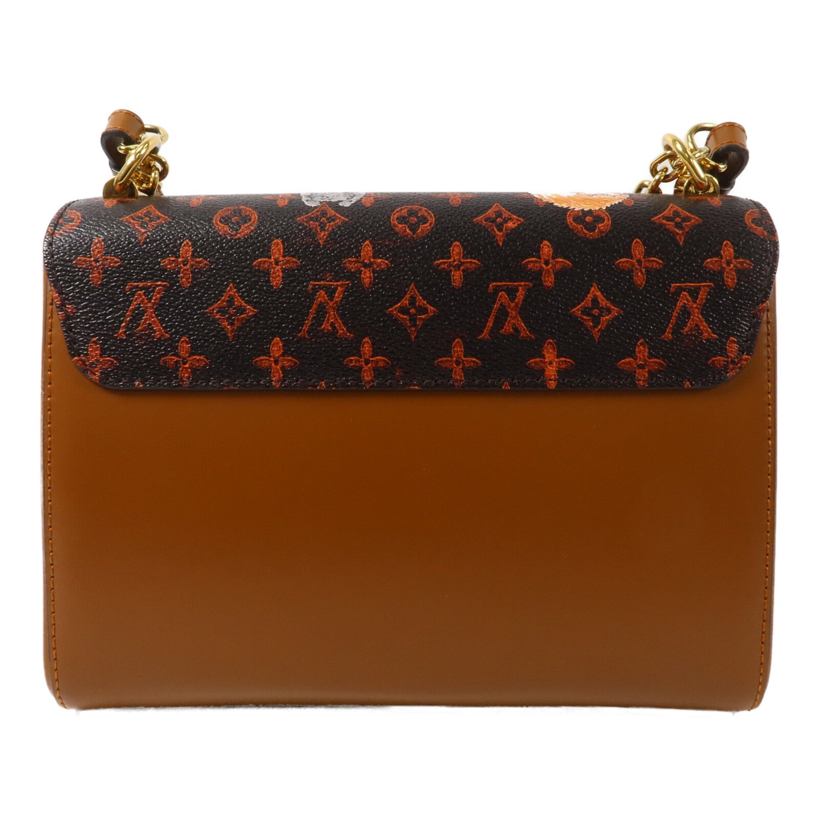 LOUIS VUITTON Monogram Catgram Twist MM鏈帶肩背袋