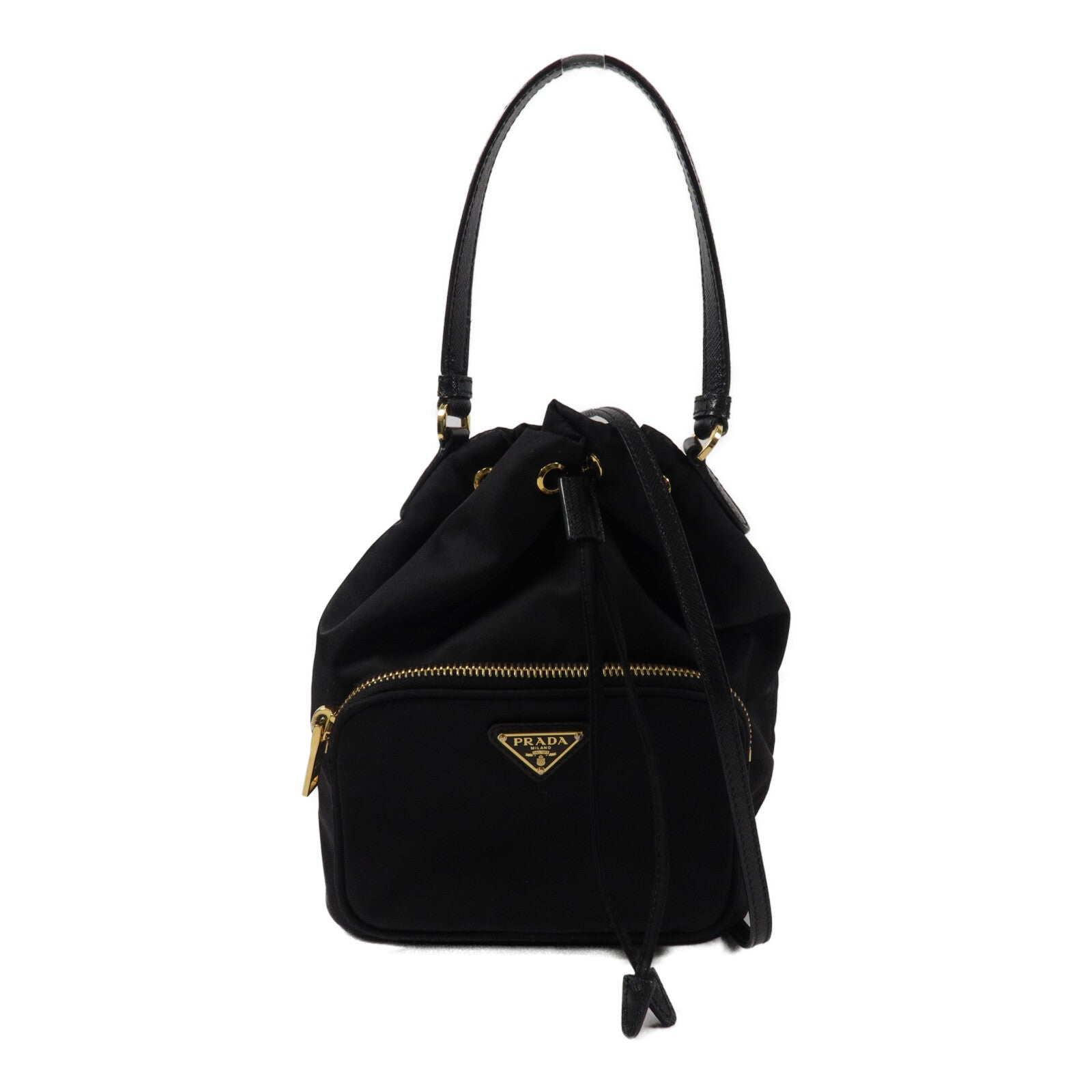 PRADA 尼龍Duet Re-Nylon Bucket手挽肩背兩用袋