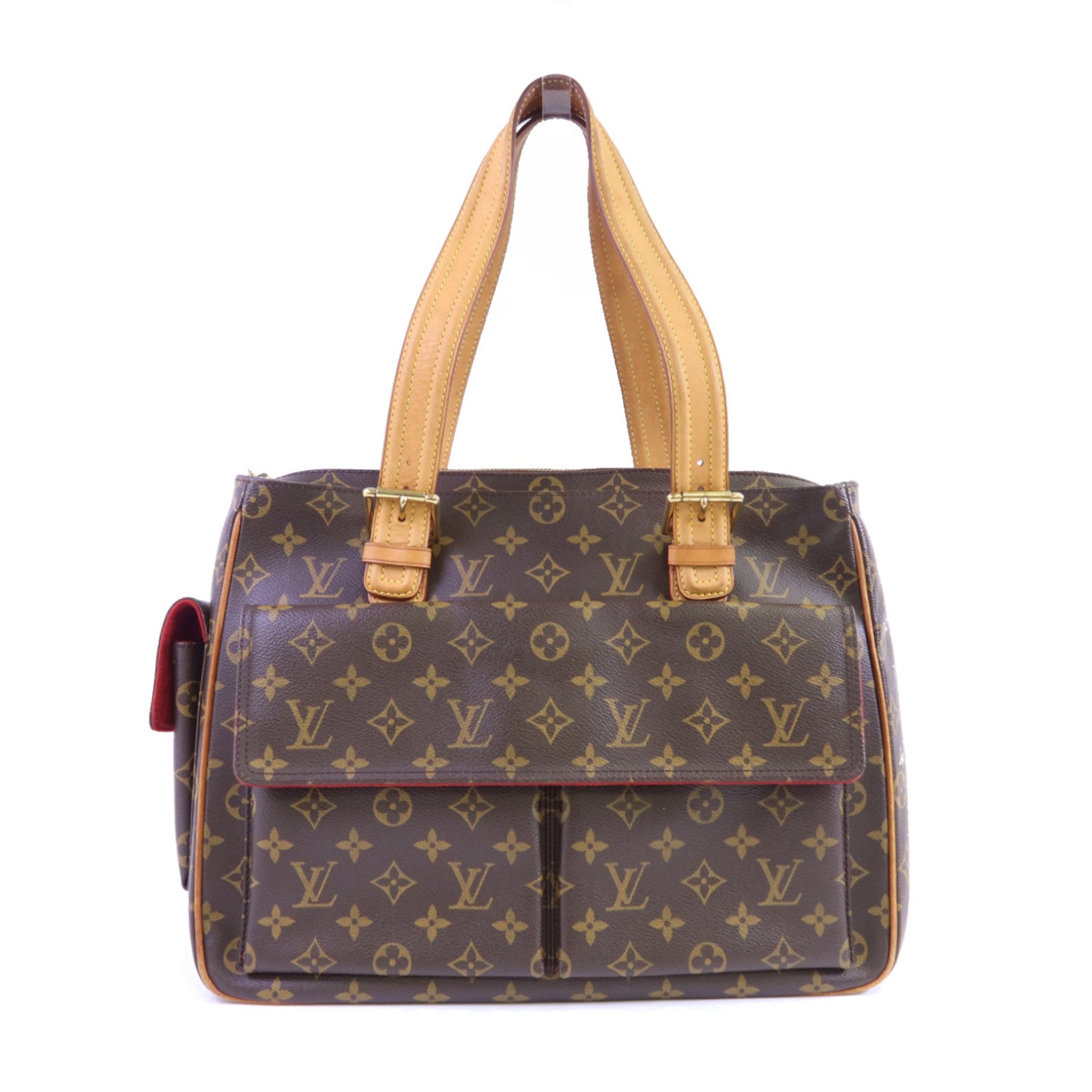 LOUIS VUITTON Monogram Multiple Cite金扣手挽袋