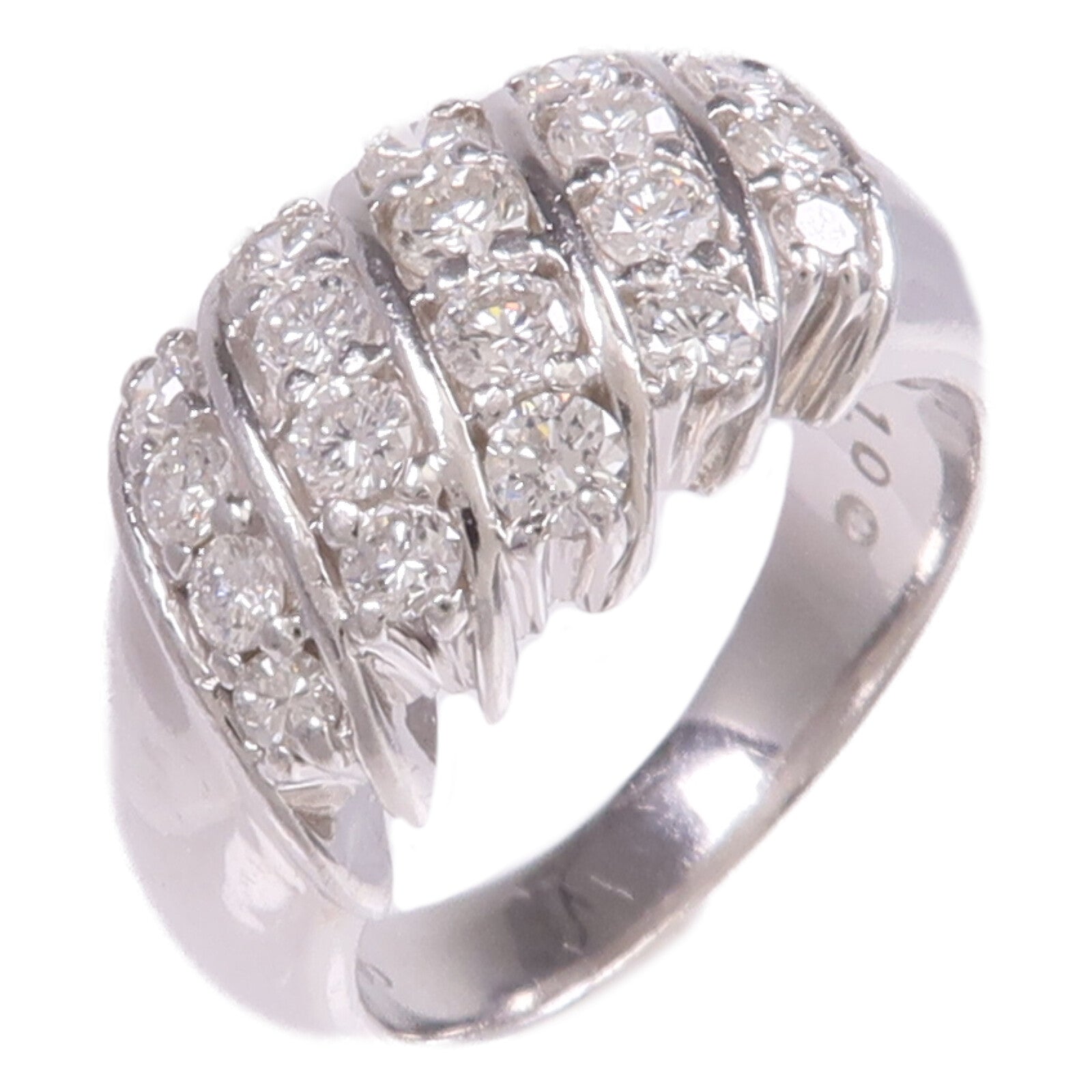 JEWELRY PT900鉑金Diamond Ring鑽石戒指US#6.25