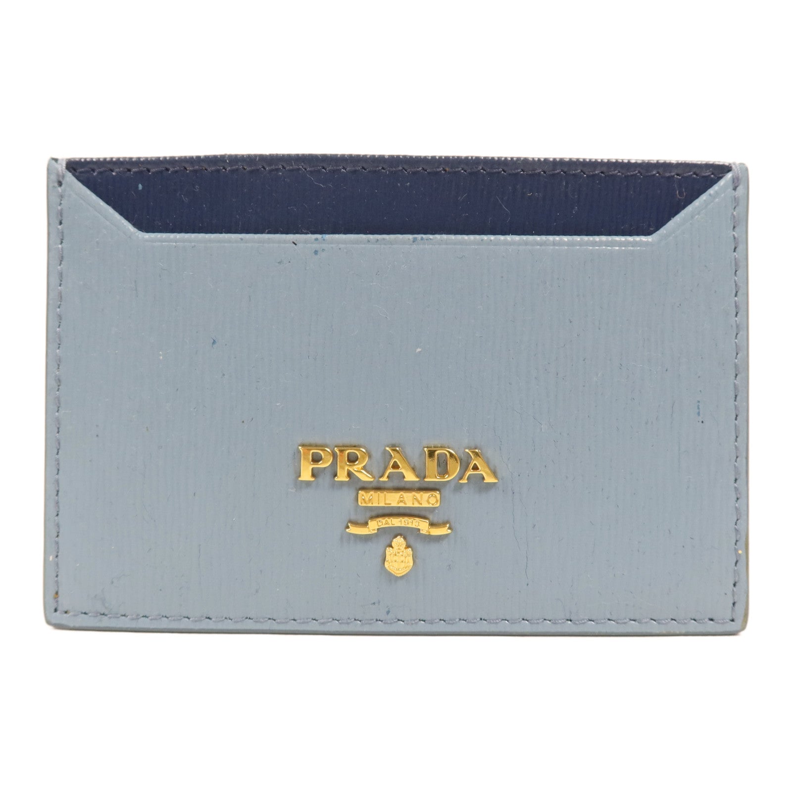 PRADA 牛皮皮革Card Case金扣卡片套