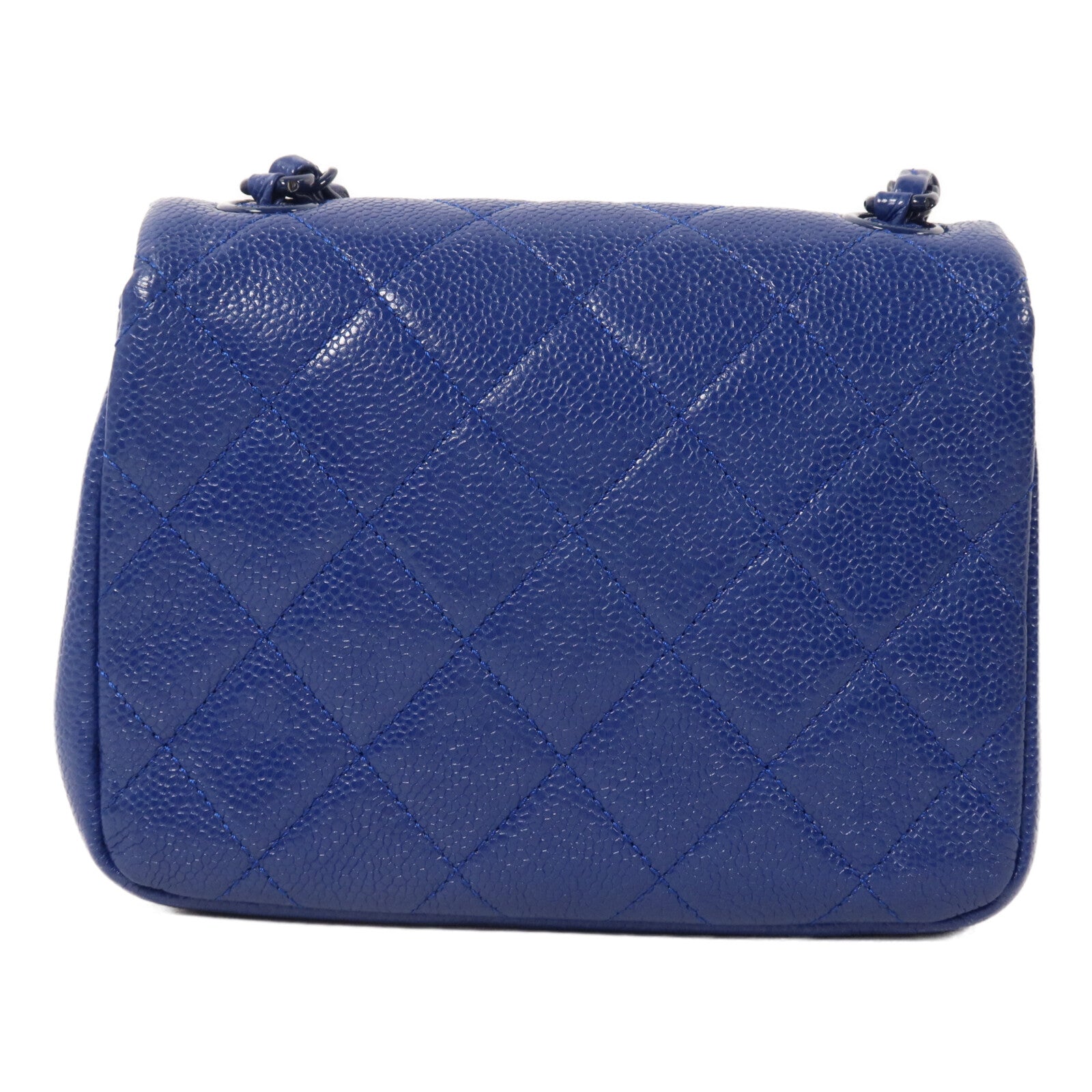 CHANEL 牛皮皮革Mini Square Flap Bag鏈帶肩背袋