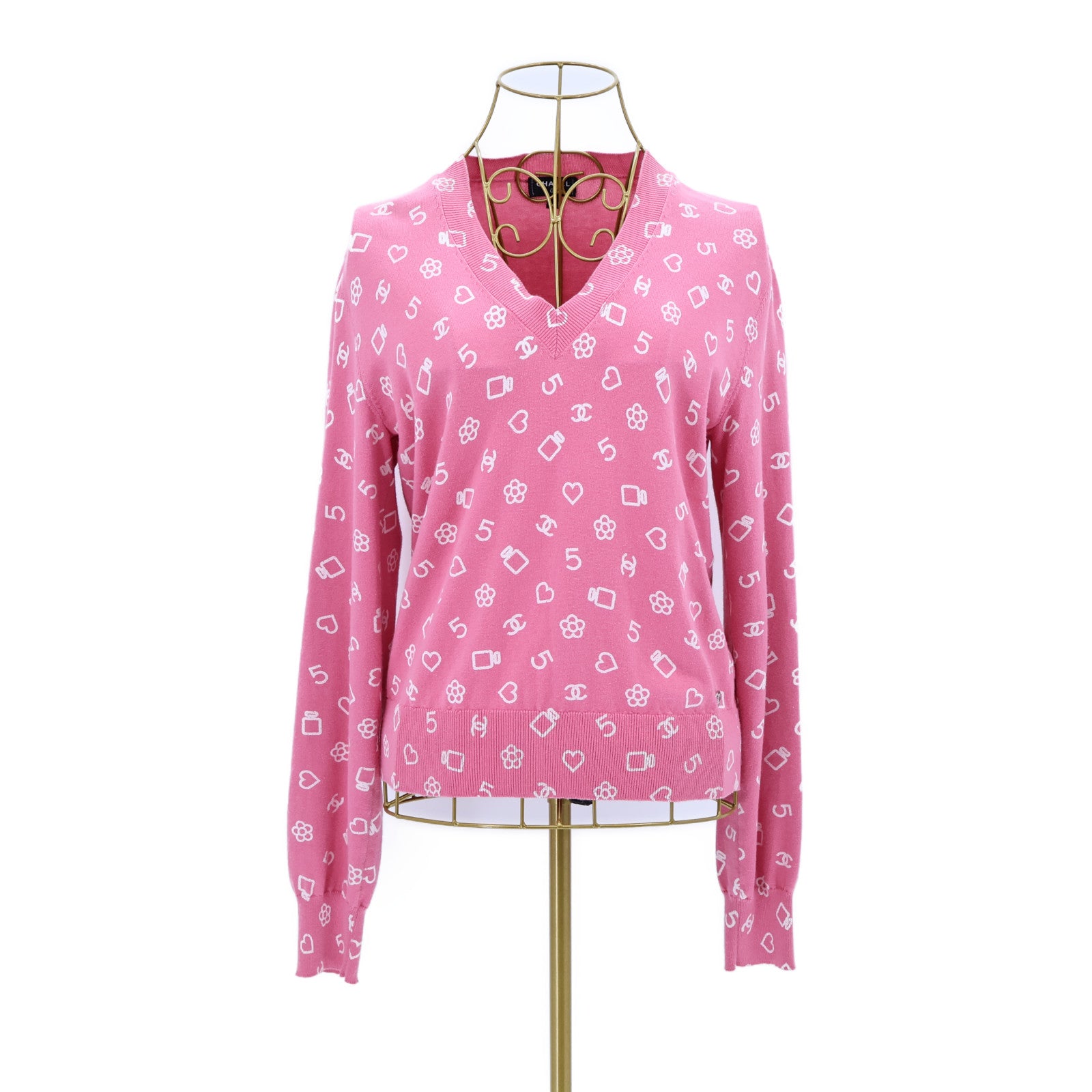 CHANEL Cotton Look 38 Knitted Sweater針織