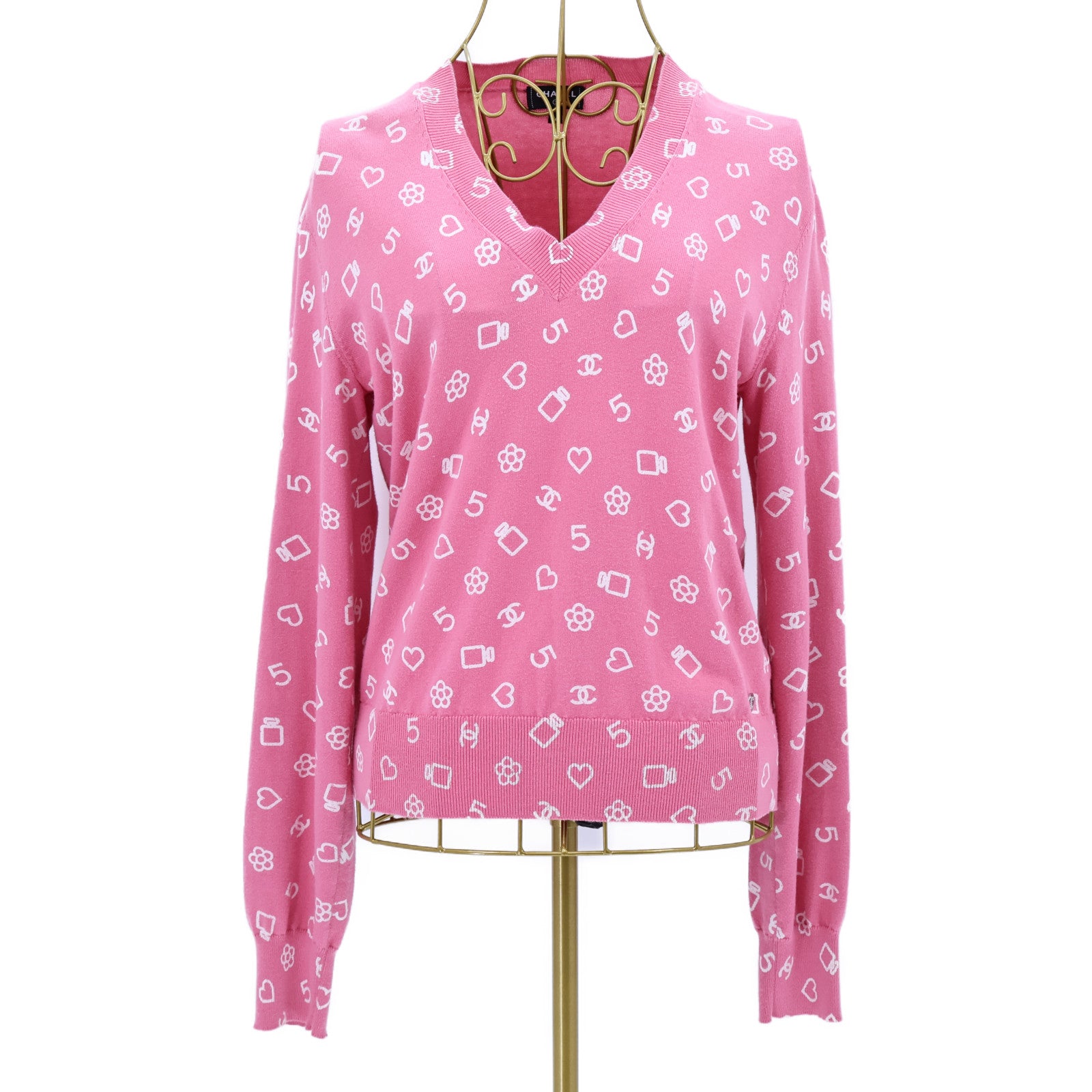CHANEL Cotton Look 38 Knitted Sweater針織